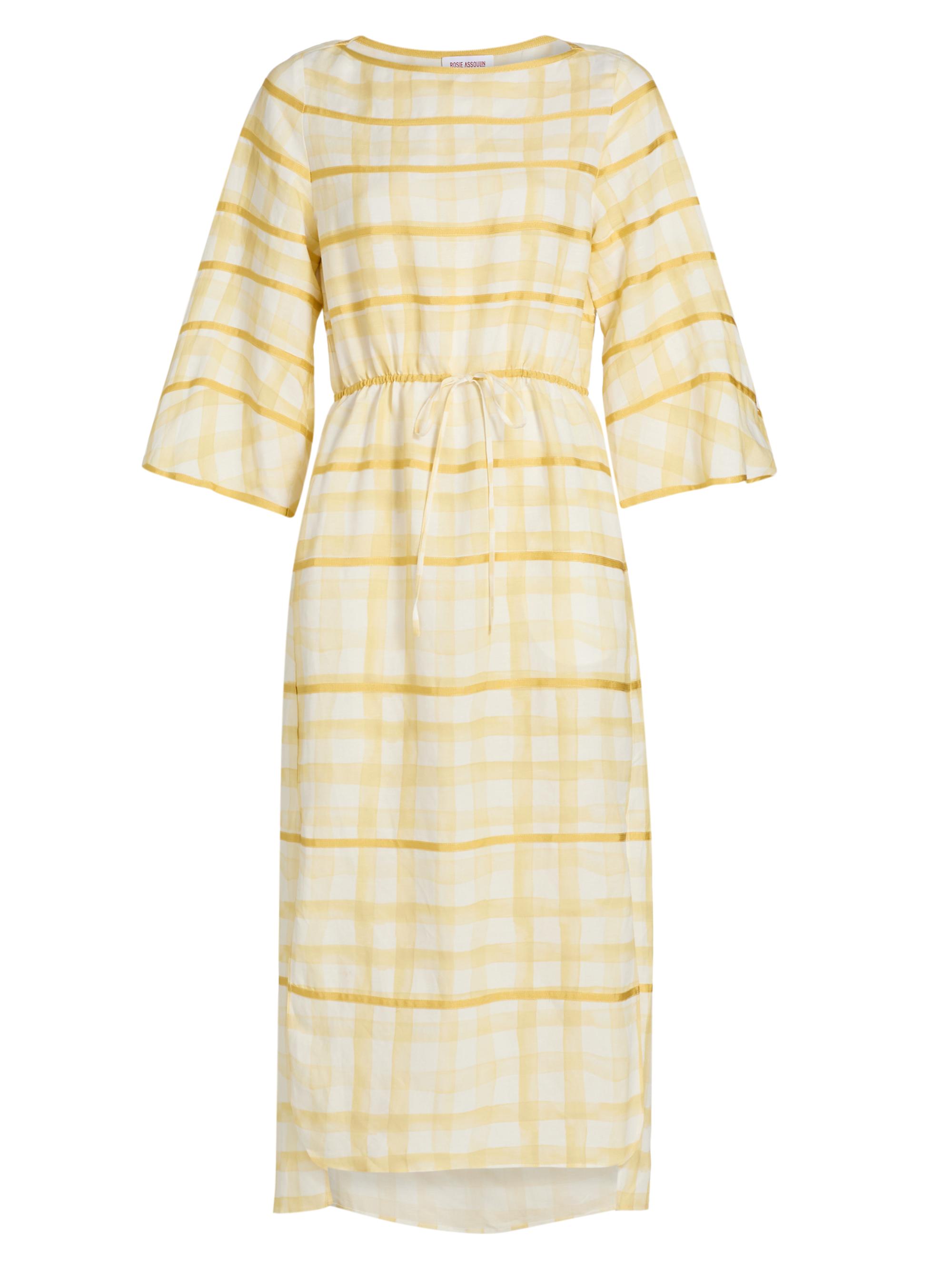 Rosie Assoulin Women's Grosgrain Ribbon Caftan Midi-Dress - Yellow