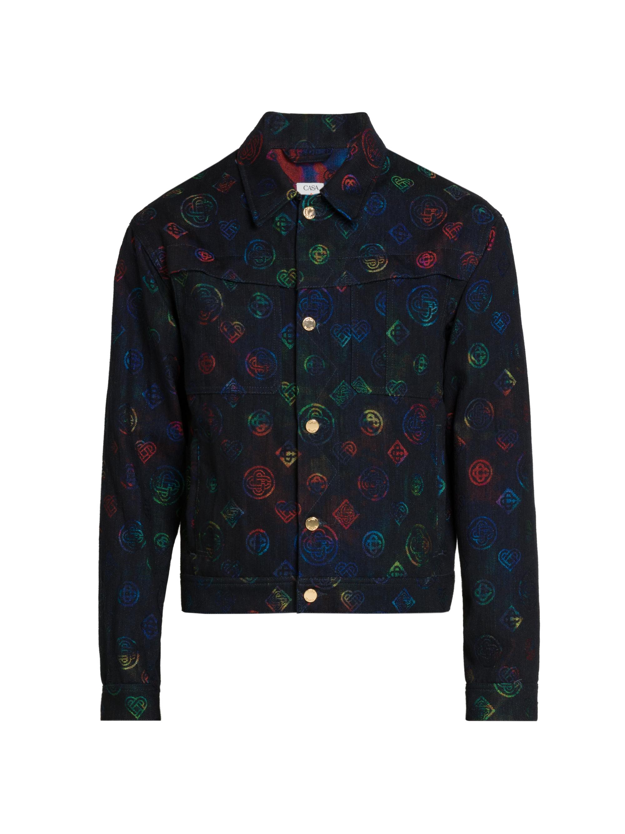 Casablanca Men's Heatmap Logo Denim Jacket - Heat Map