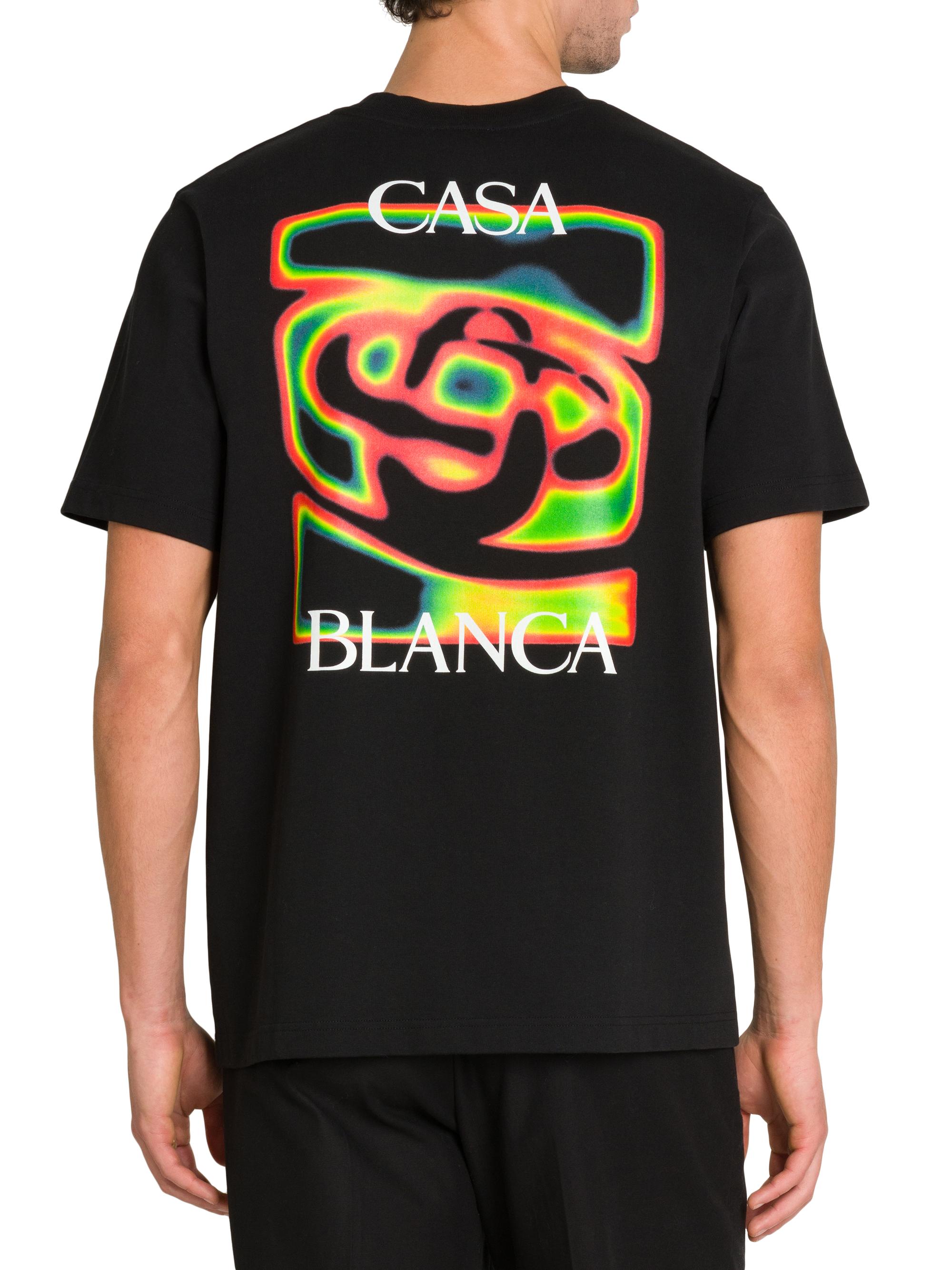 Casablanca Heat Map Cotton Crewneck T-Shirt | Saks Fifth Avenue