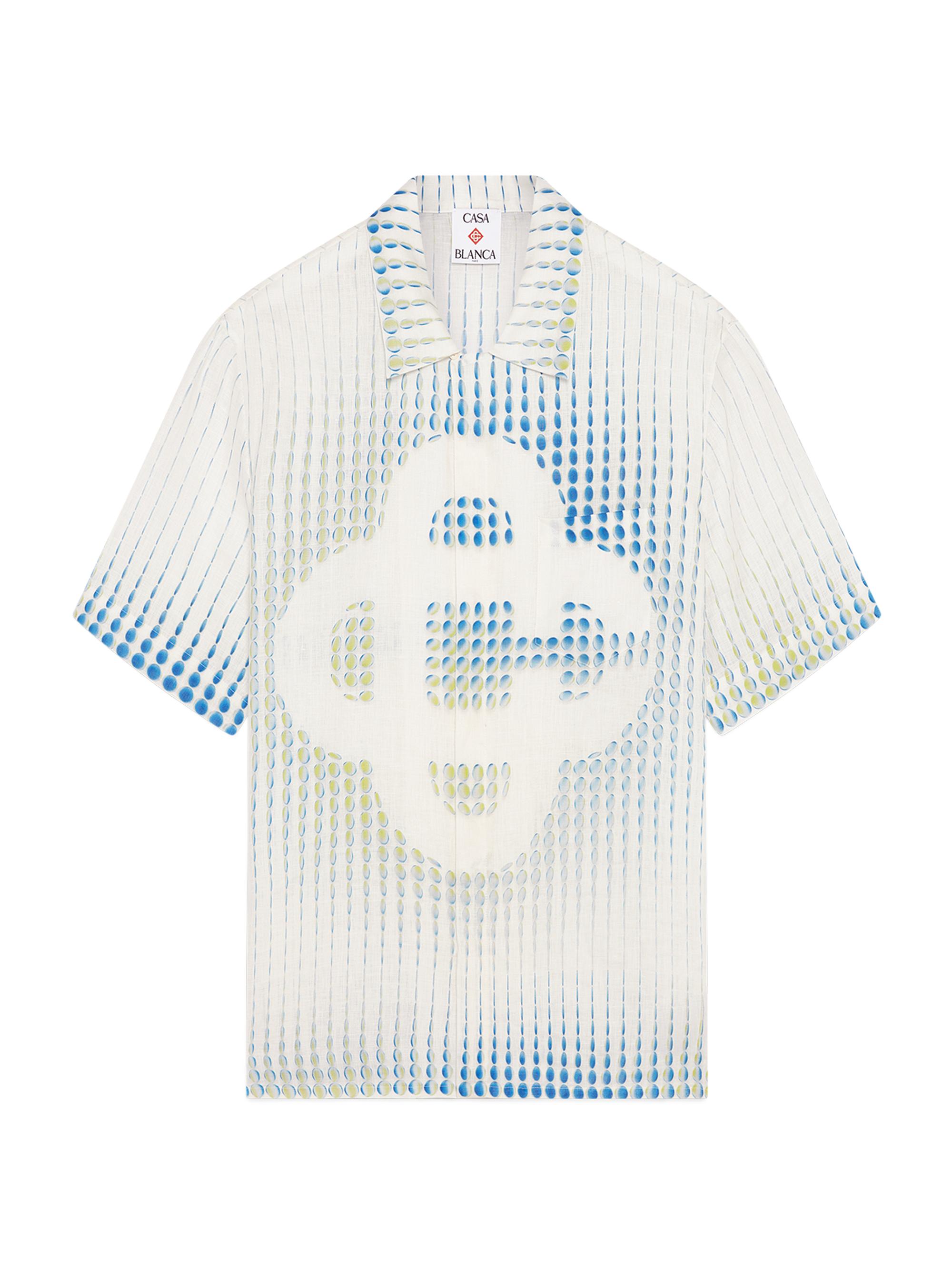 Casablanca Men's Pills Monogram Linen Shirt - Dots