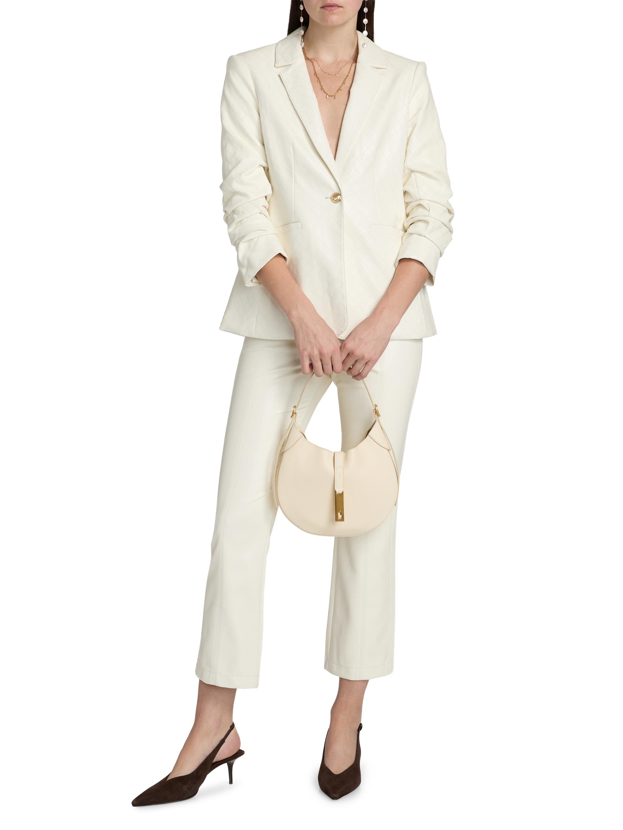 Cinq  Sept Khloe Quilted Faux-Leather Blazer | Saks Fifth Avenue