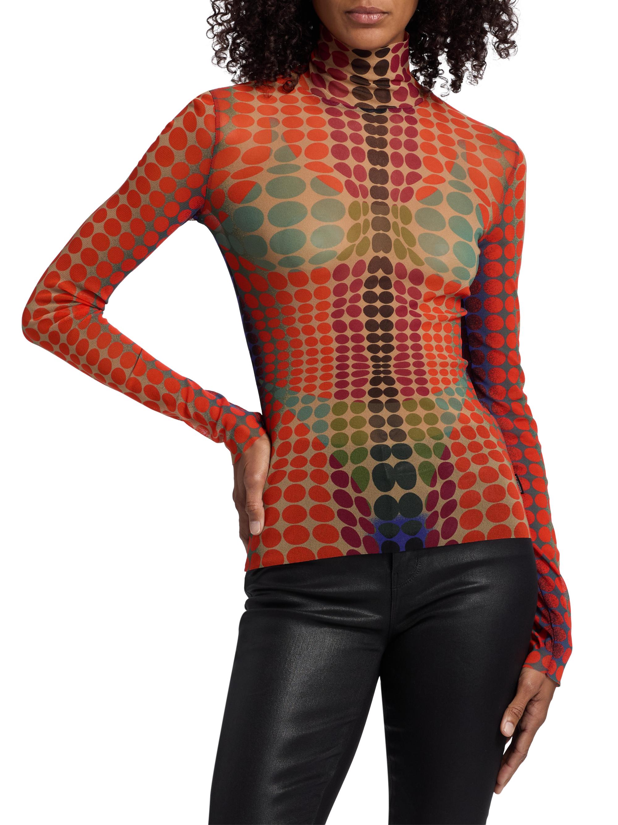 Jean Paul Gaultier Iconic Prints: The Dots Long-Sleeve Top | Saks