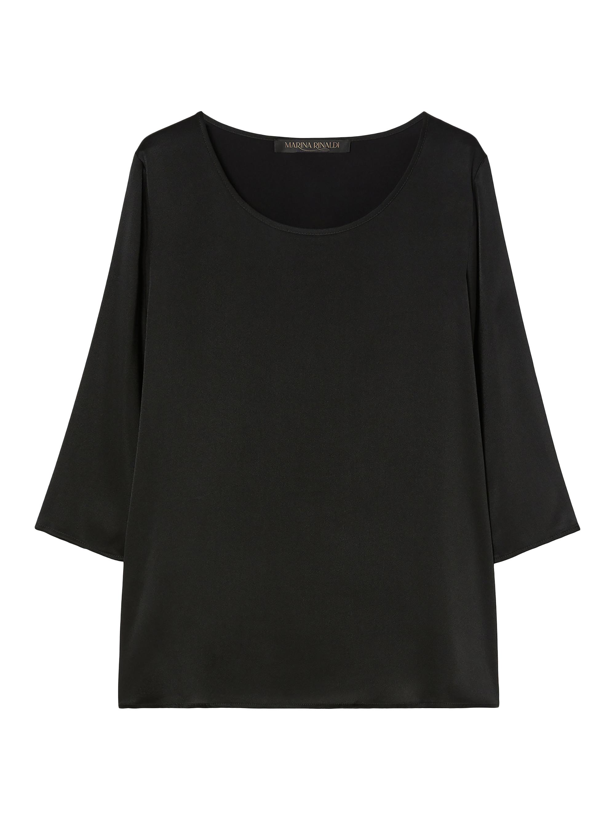 Marina Rinaldi Women's Satin Blouse - Black