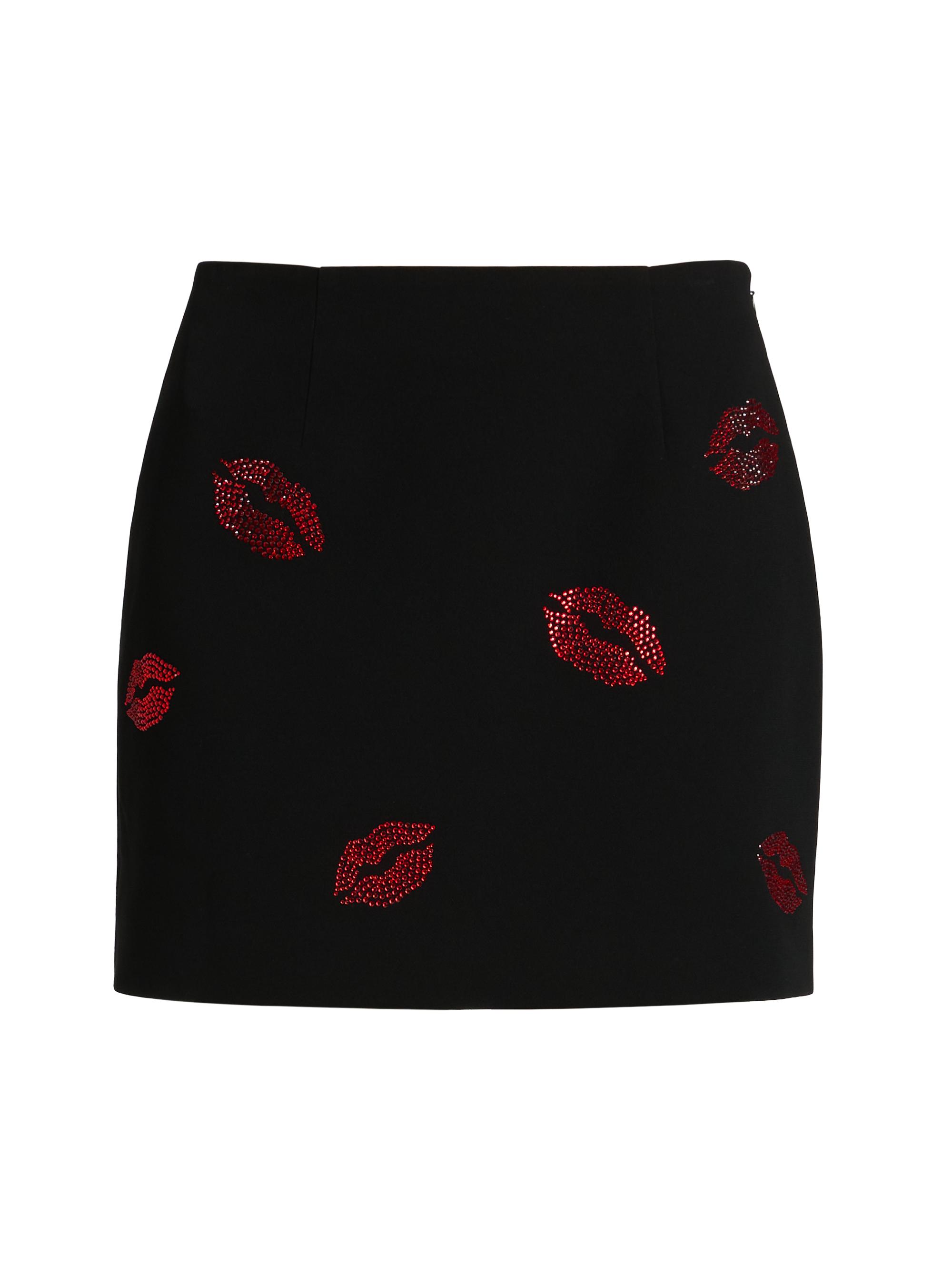 新品✨THE TOÉ ザトゥー Fifth Avenue Mini Skirt Cinq à Sept Doris Kissing Booth Embellished Denim Miniskirt | Saks