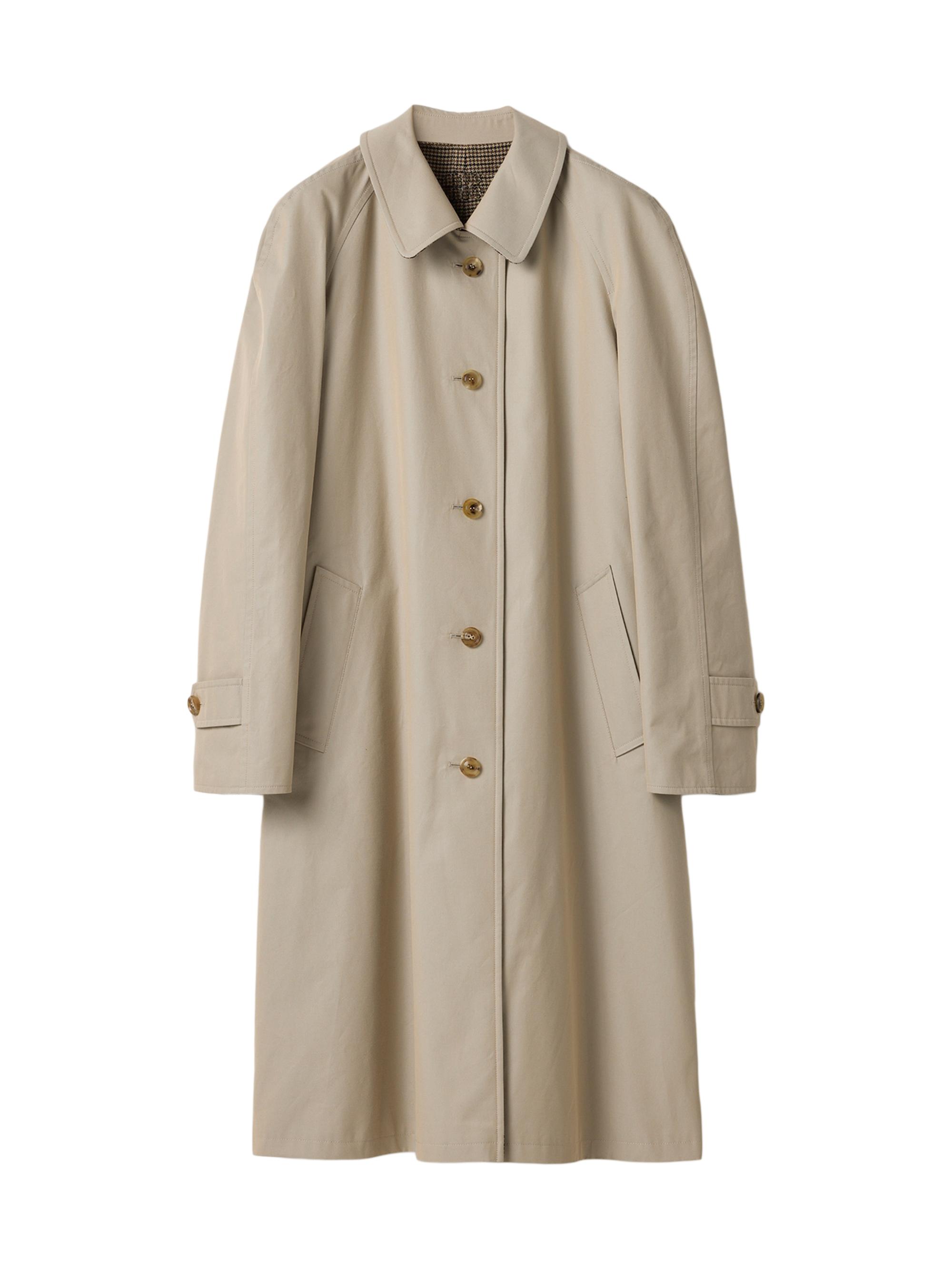 Miu Miu Reversible Twill and Check Trench Coat | Saks Fifth Avenue