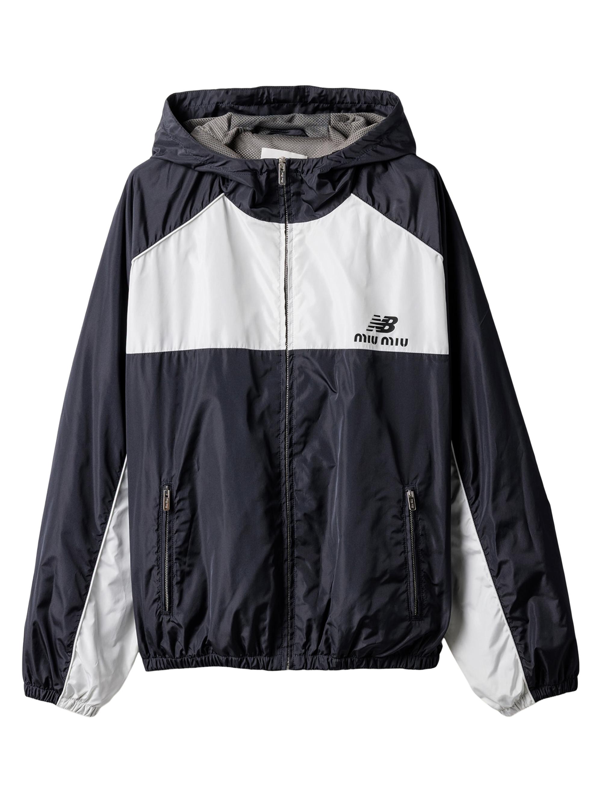 Miu Miu Technical Silk Zipper Blouson Jacket | Saks Fifth Avenue