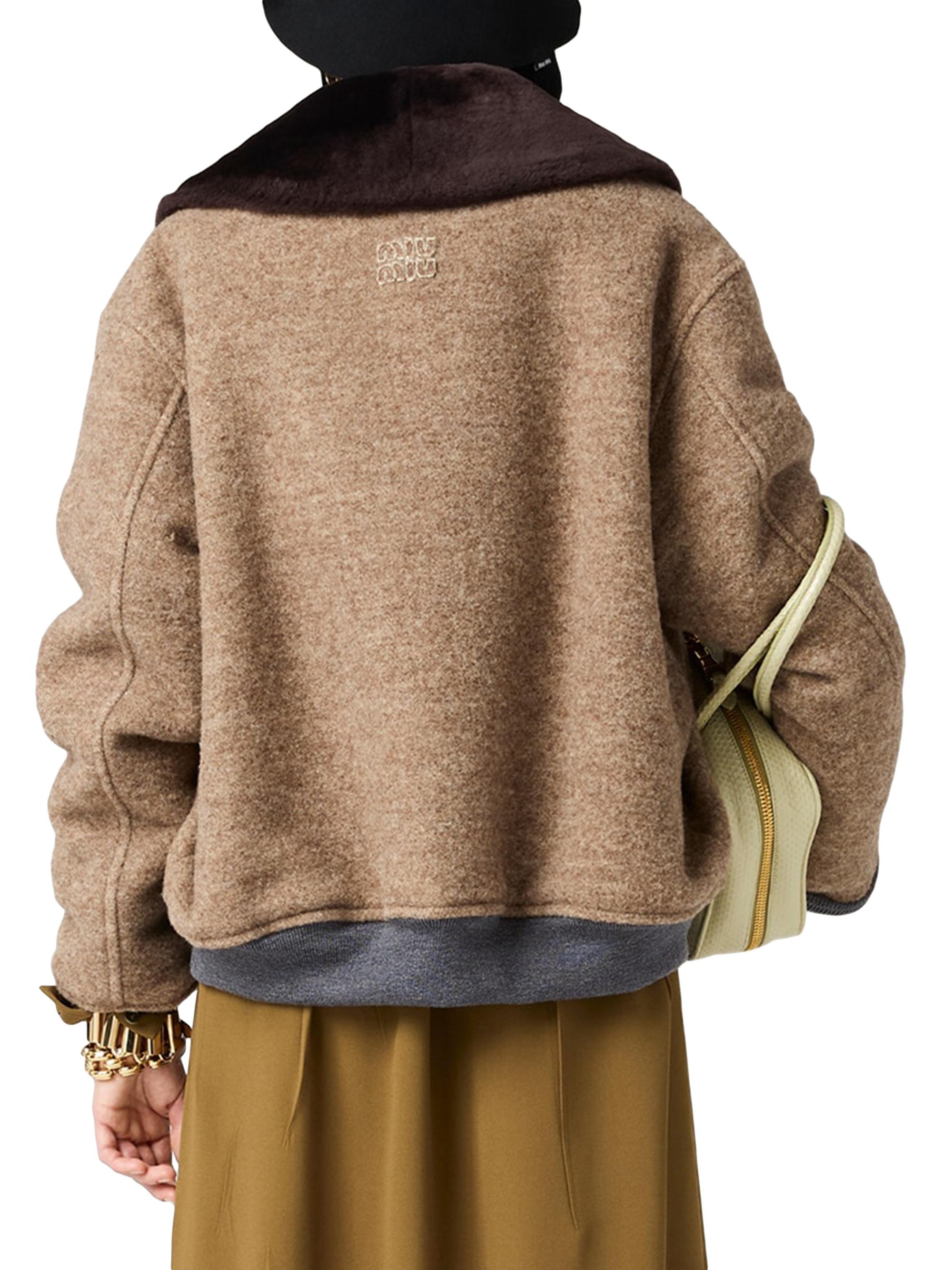 Miu Miu Shetland Wool Blouson Jacket | Saks Fifth Avenue