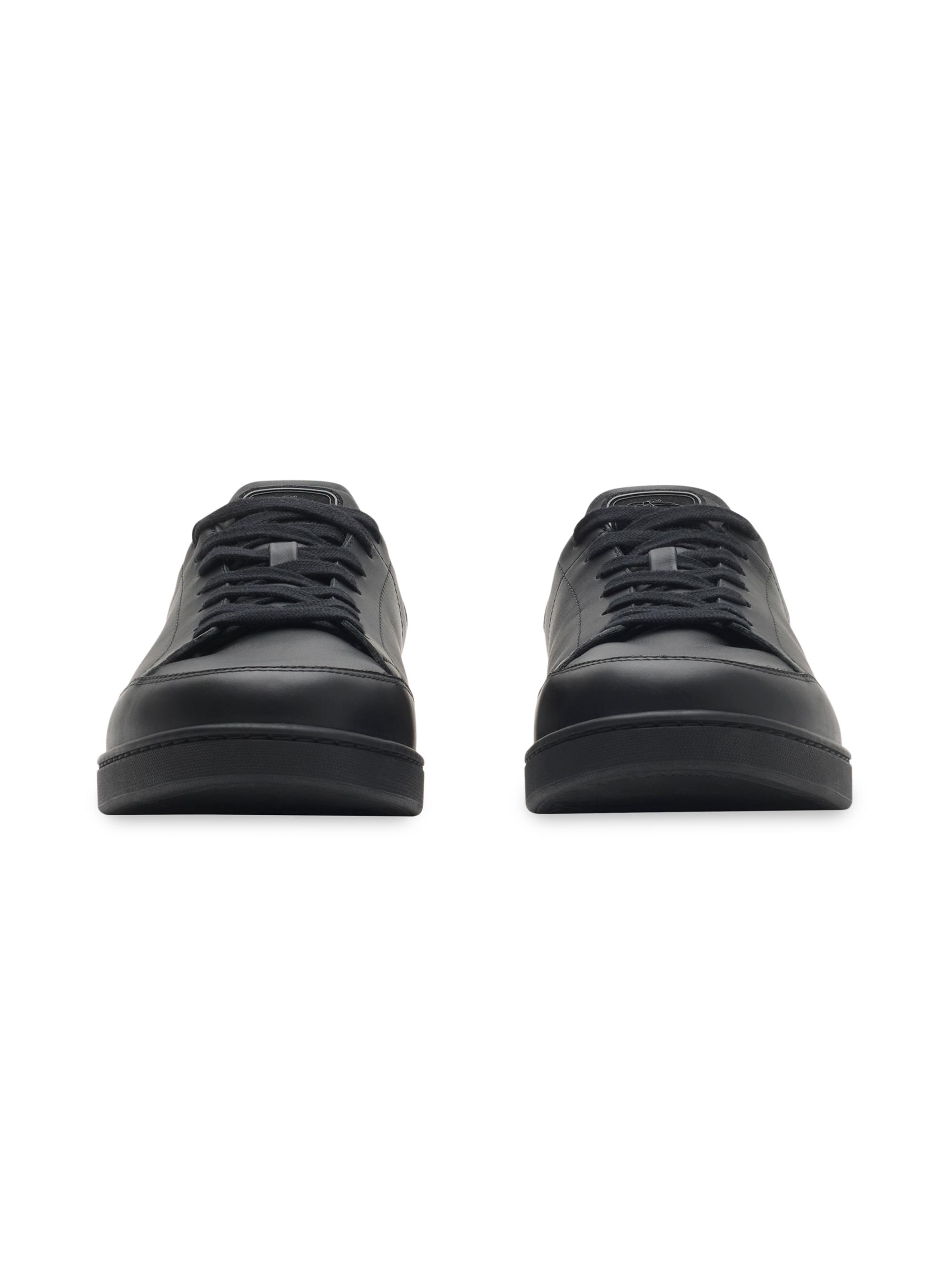 Burberry Set Check-Trim Leather Low-Top Sneakers | Saks Fifth Avenue