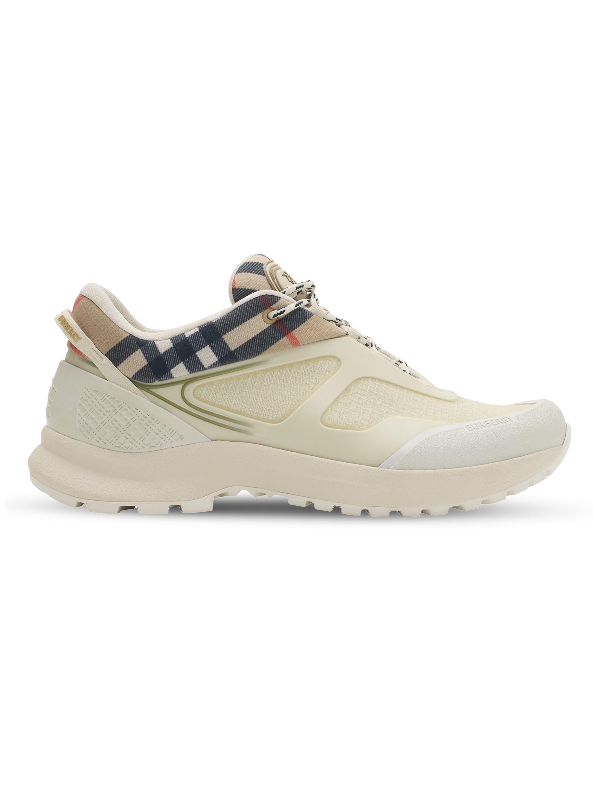 Burberry Men's MF Discover Low-Top Sneakers - Tundra Beige