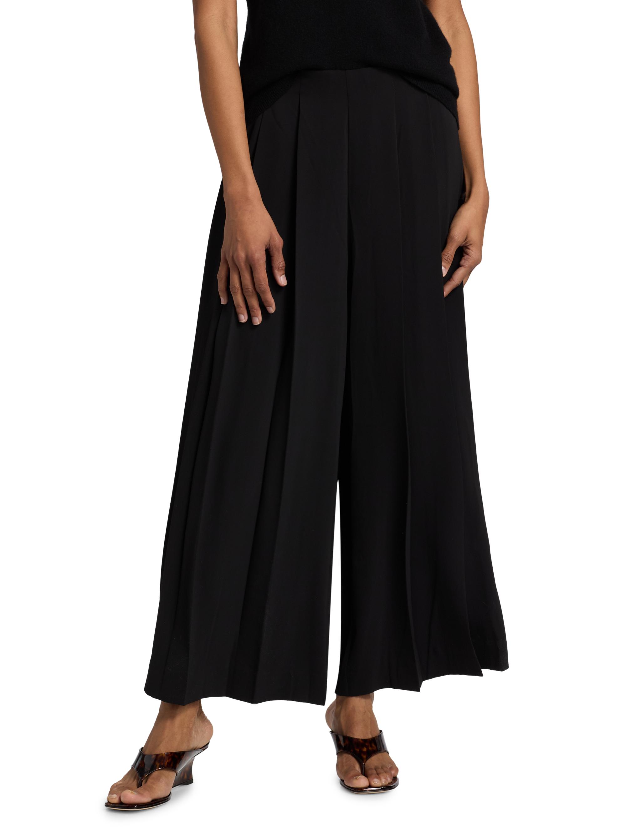 L'AGENCE Novalynn Pleated Crop Pants | Saks Fifth Avenue