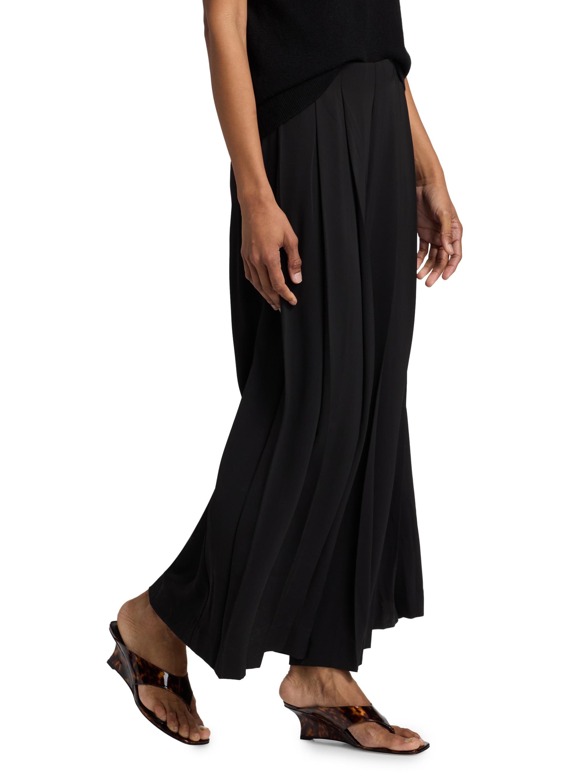 L'AGENCE Novalynn Pleated Crop Pants | Saks Fifth Avenue
