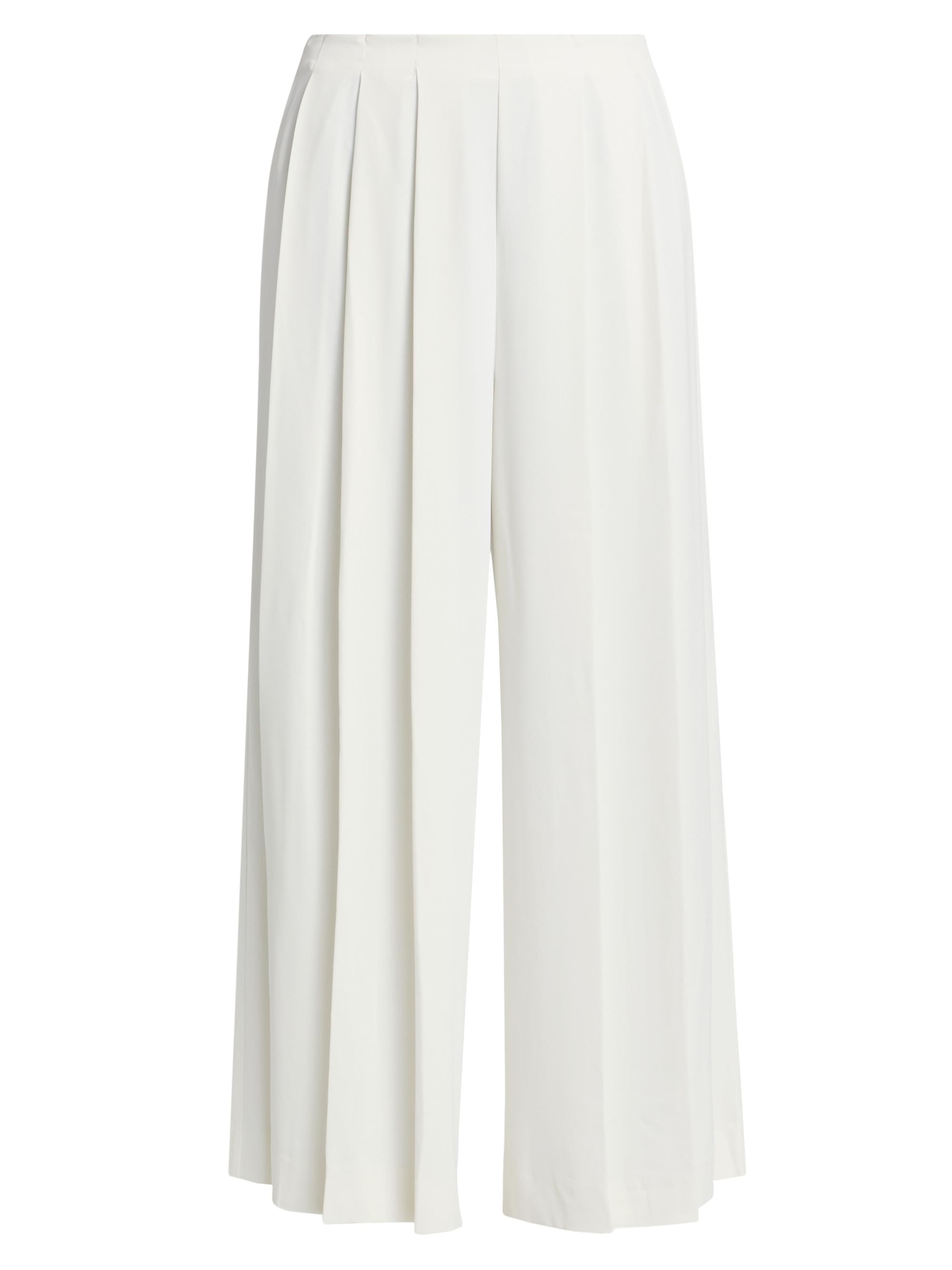 L'AGENCE Women's Novalynn Pleated Crop Pants - White