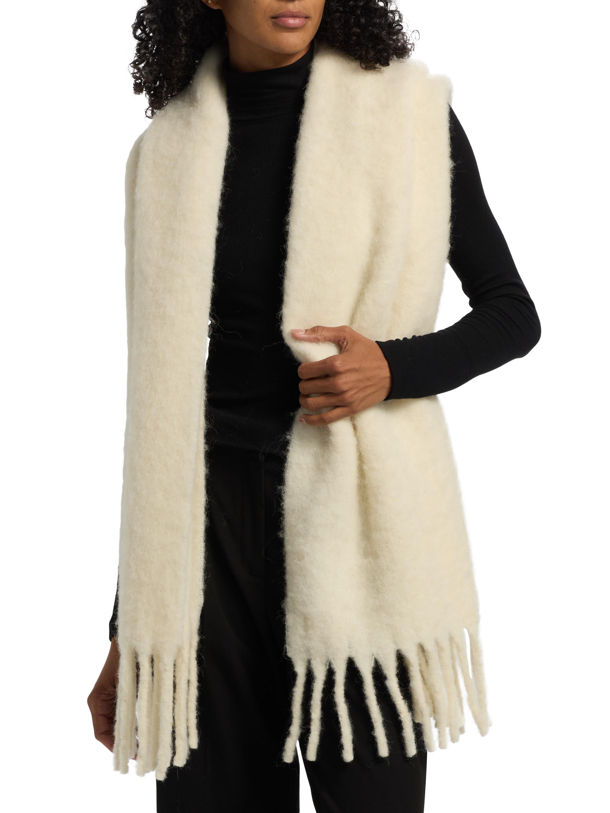Toteme Women's Alpaca-Blend Scarf - Off White