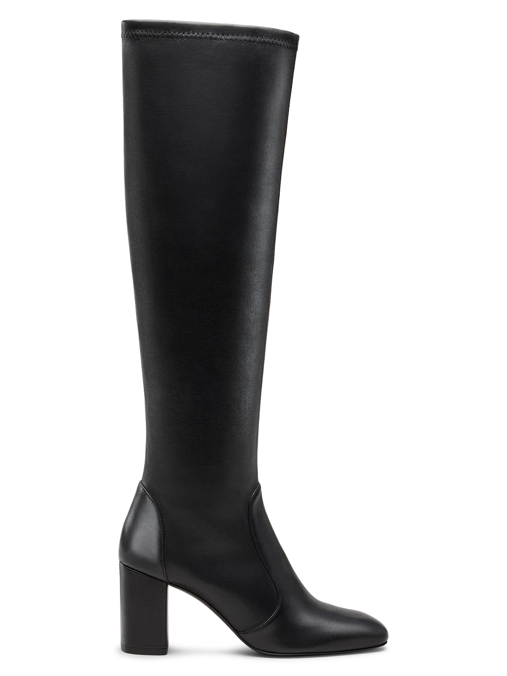 Schutz Mikki Up 90MM Leather Block-Heel Boots | Saks Fifth Avenue