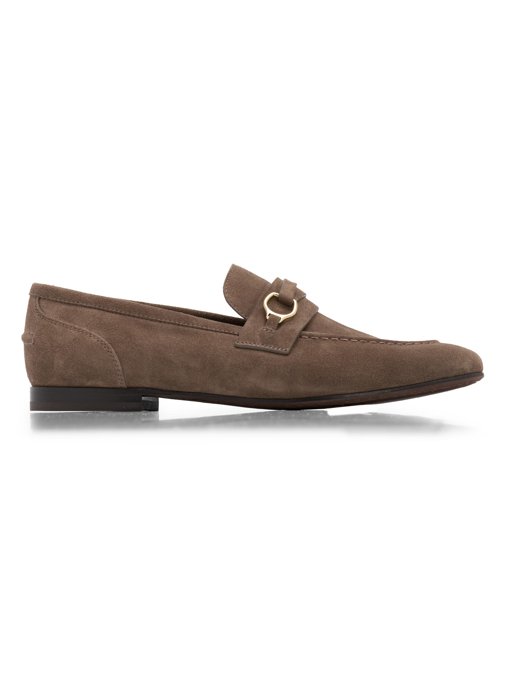 Brunello Cucinelli Women's Horsebit-Detail Suede Loafers - Torba