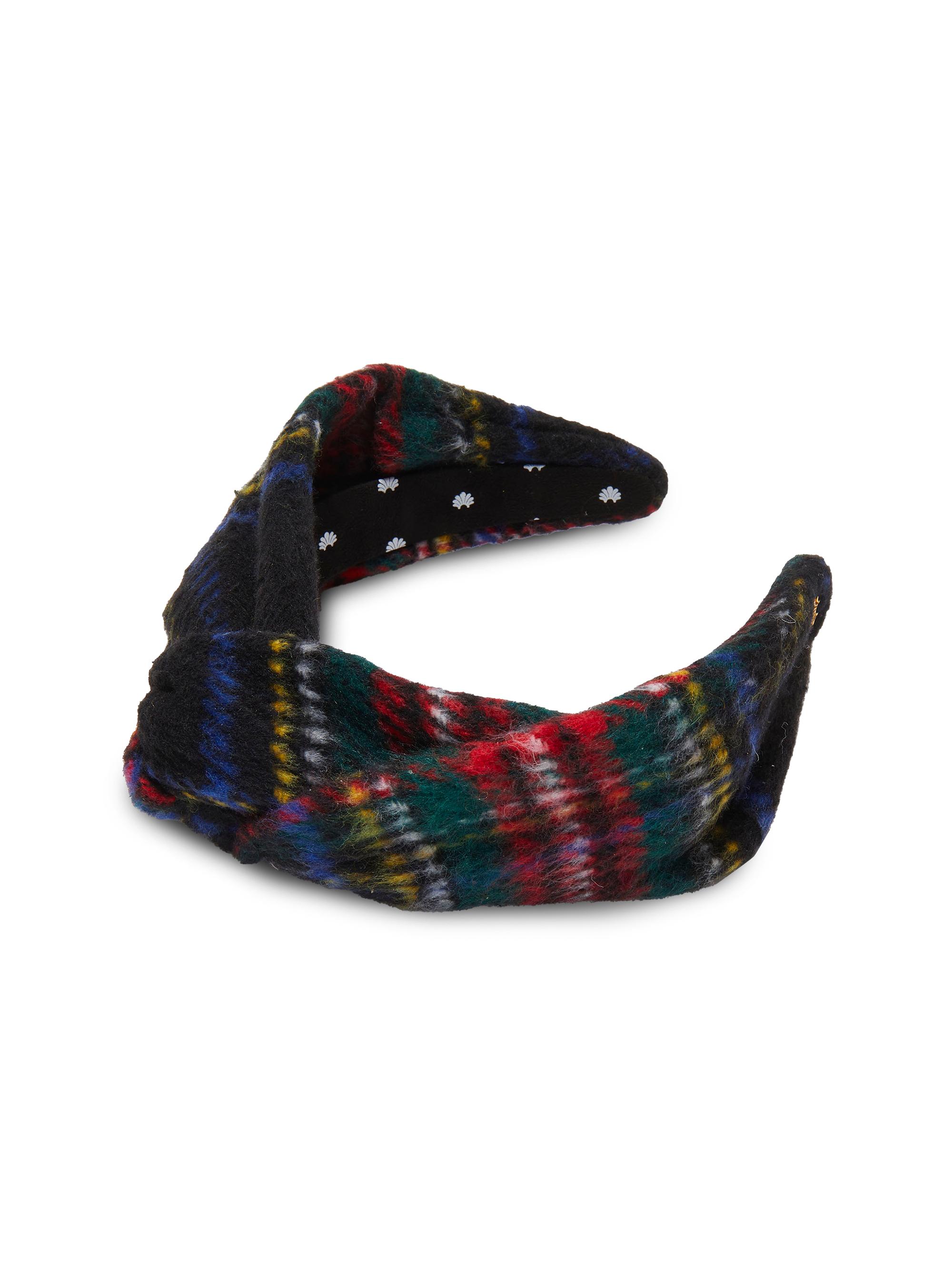 Lele Sadoughi Women's Greta Plaid Flannel Headband - Jet Flannel