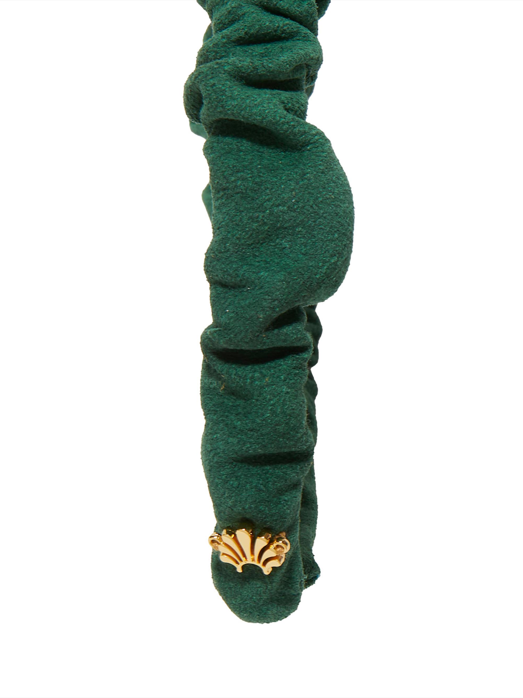 LELE SADOUGHI Jessie Evergreen Suede Leather Headband Lele Sadoughi Jessie Slim Scrunchie Headband | Saks Fifth Avenue main image 3