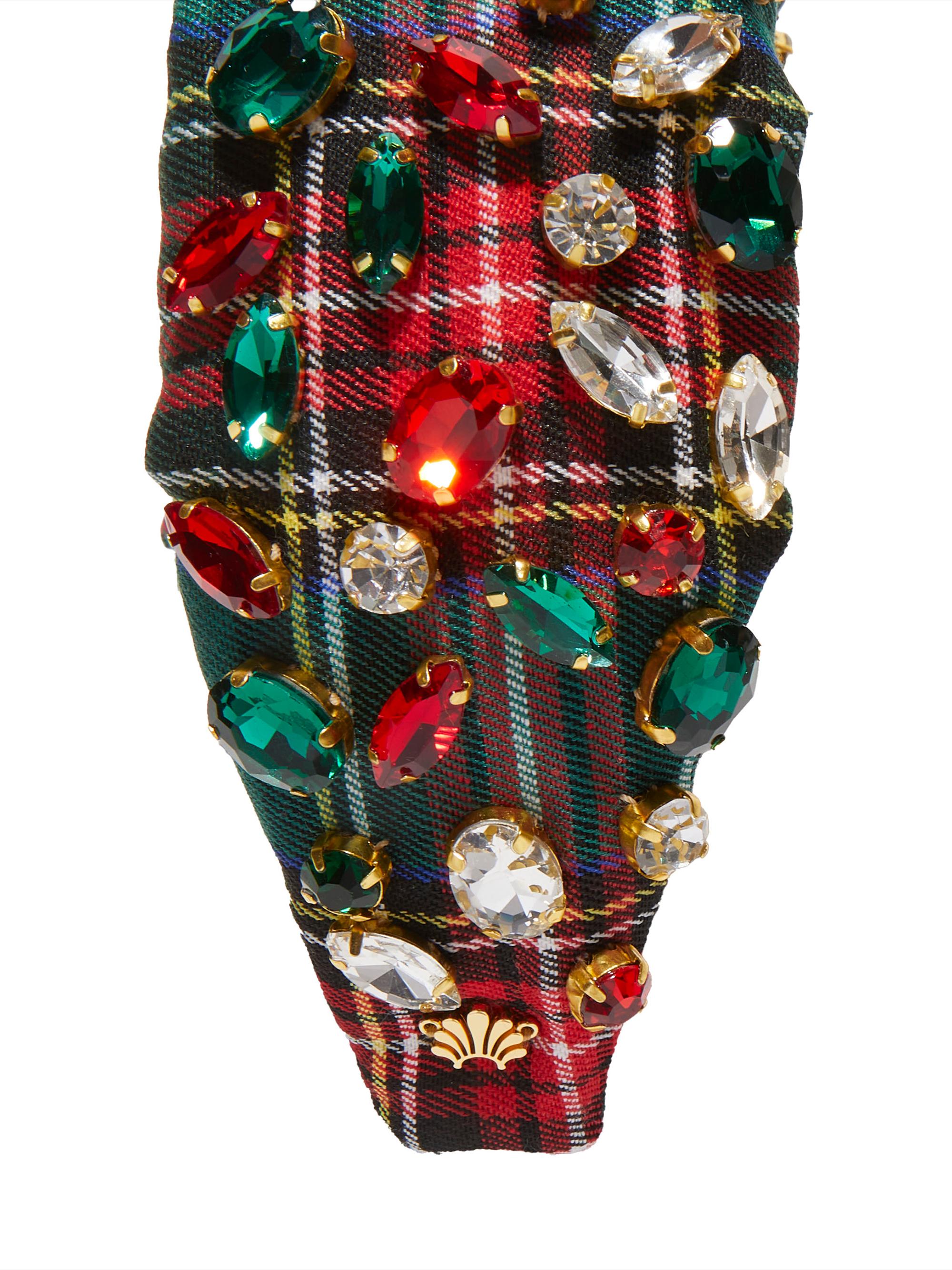 Lele Sadoughi Holly Plaid Crystal Headband | Saks Fifth Avenue display picture 3