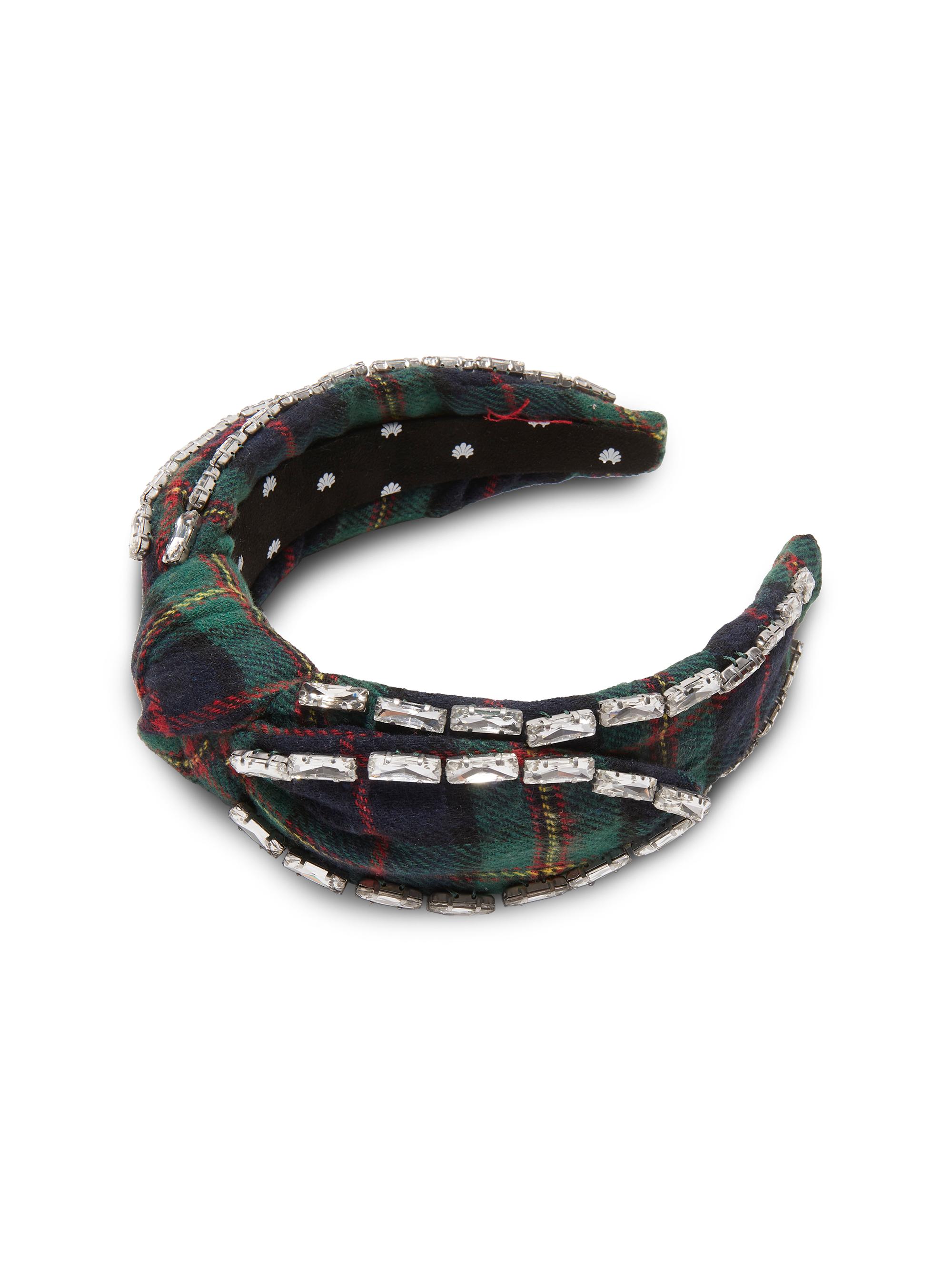 Lele Sadoughi Women's Veronica Plaid Crystal Headband - Present Plaid