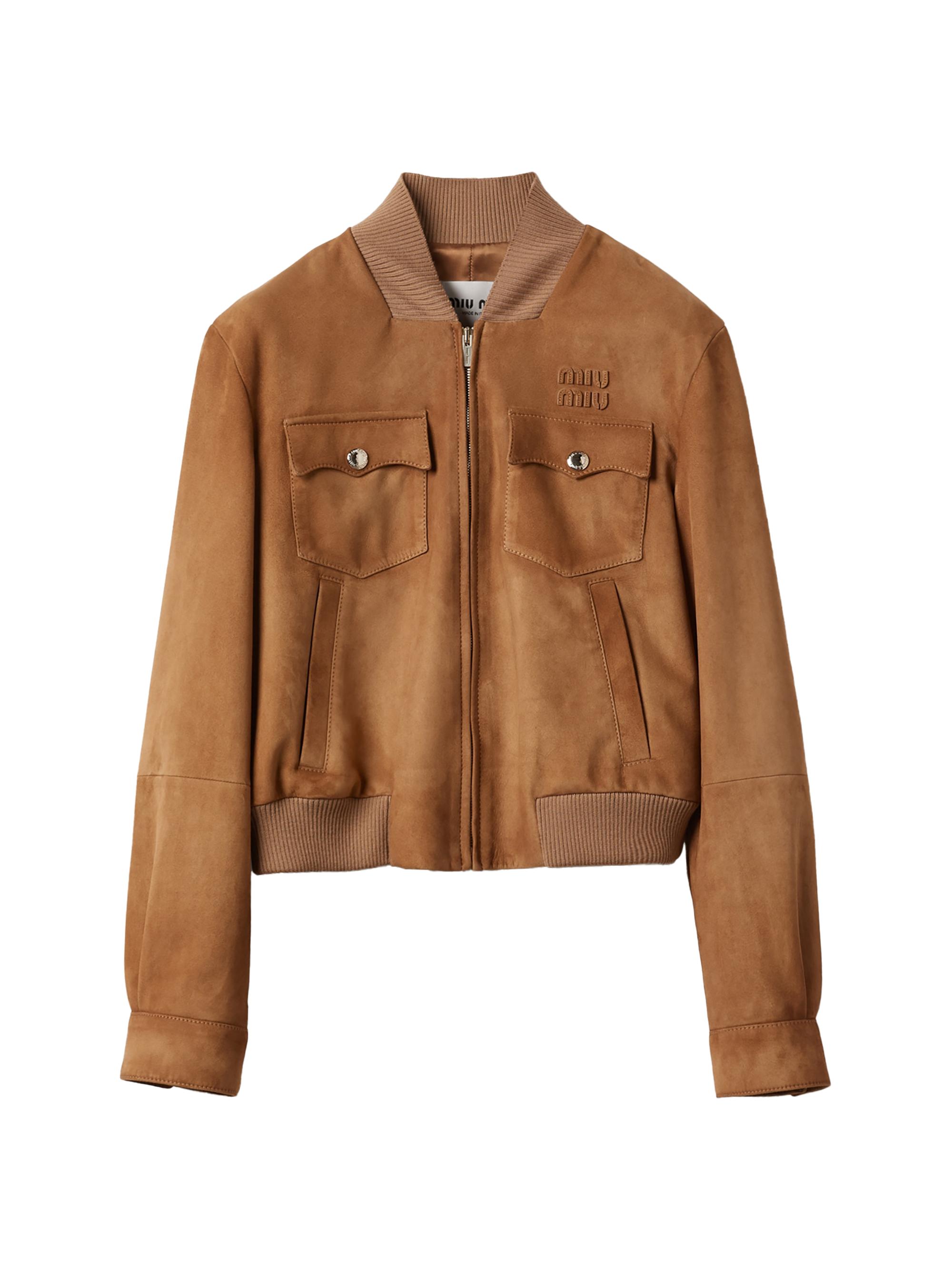 Miu Miu Nappa Leather Jacket | Saks Fifth Avenue