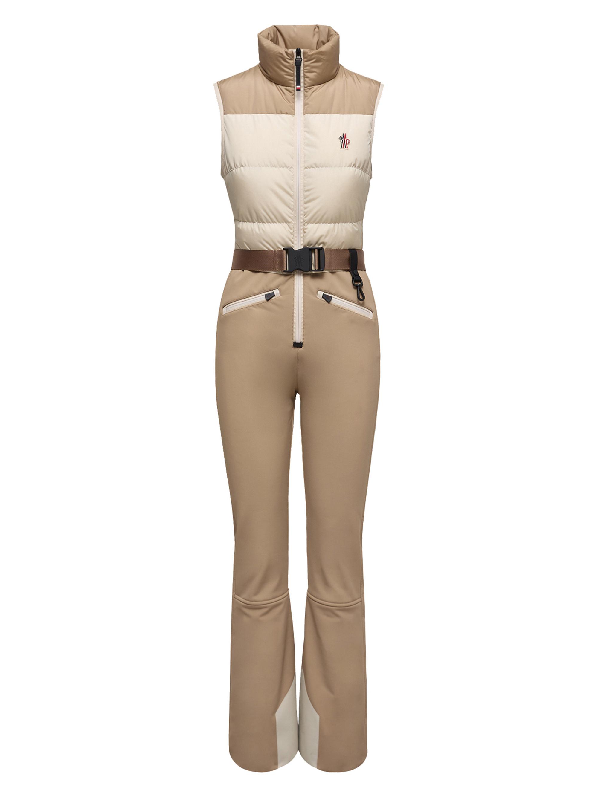 Moncler Grenoble Women's Ski Suit - Beige White
