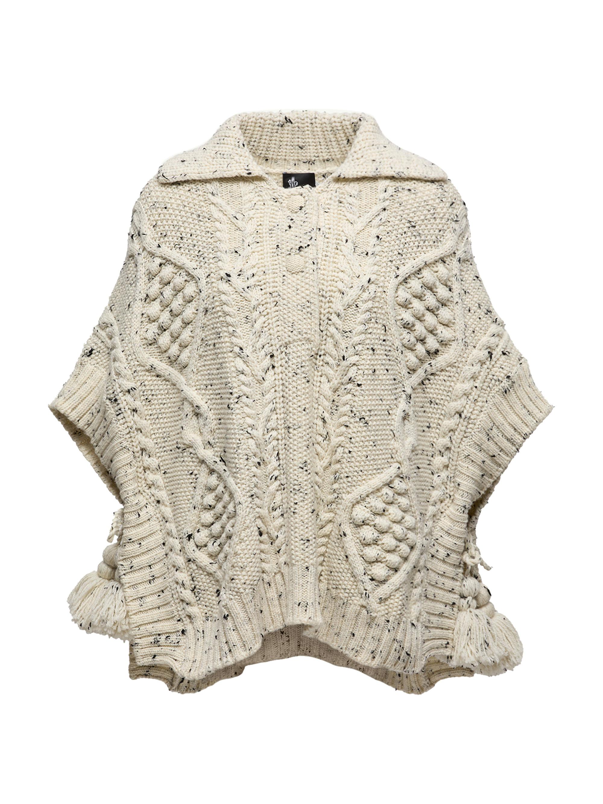 Moncler Grenoble Women's Cape in Wool Blend - White