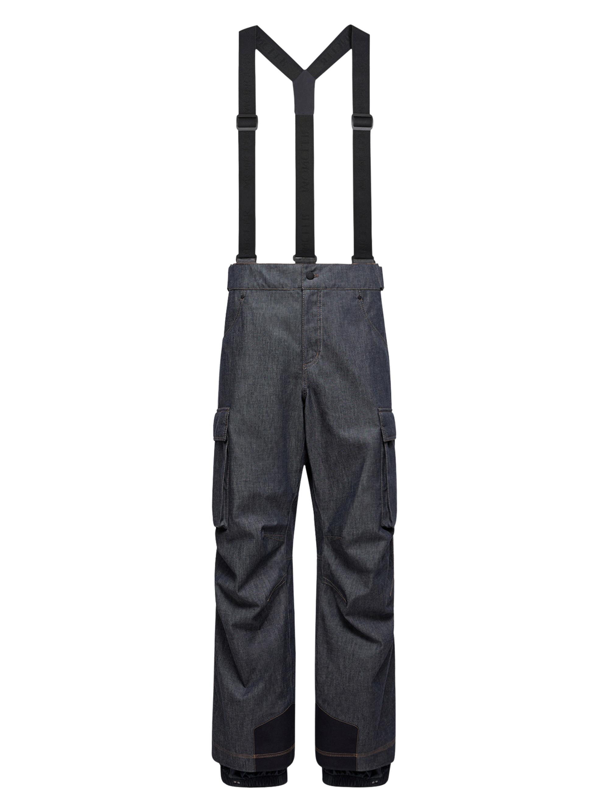 Moncler Grenoble Men's Down-Filled Ski Bib - Dark Gray