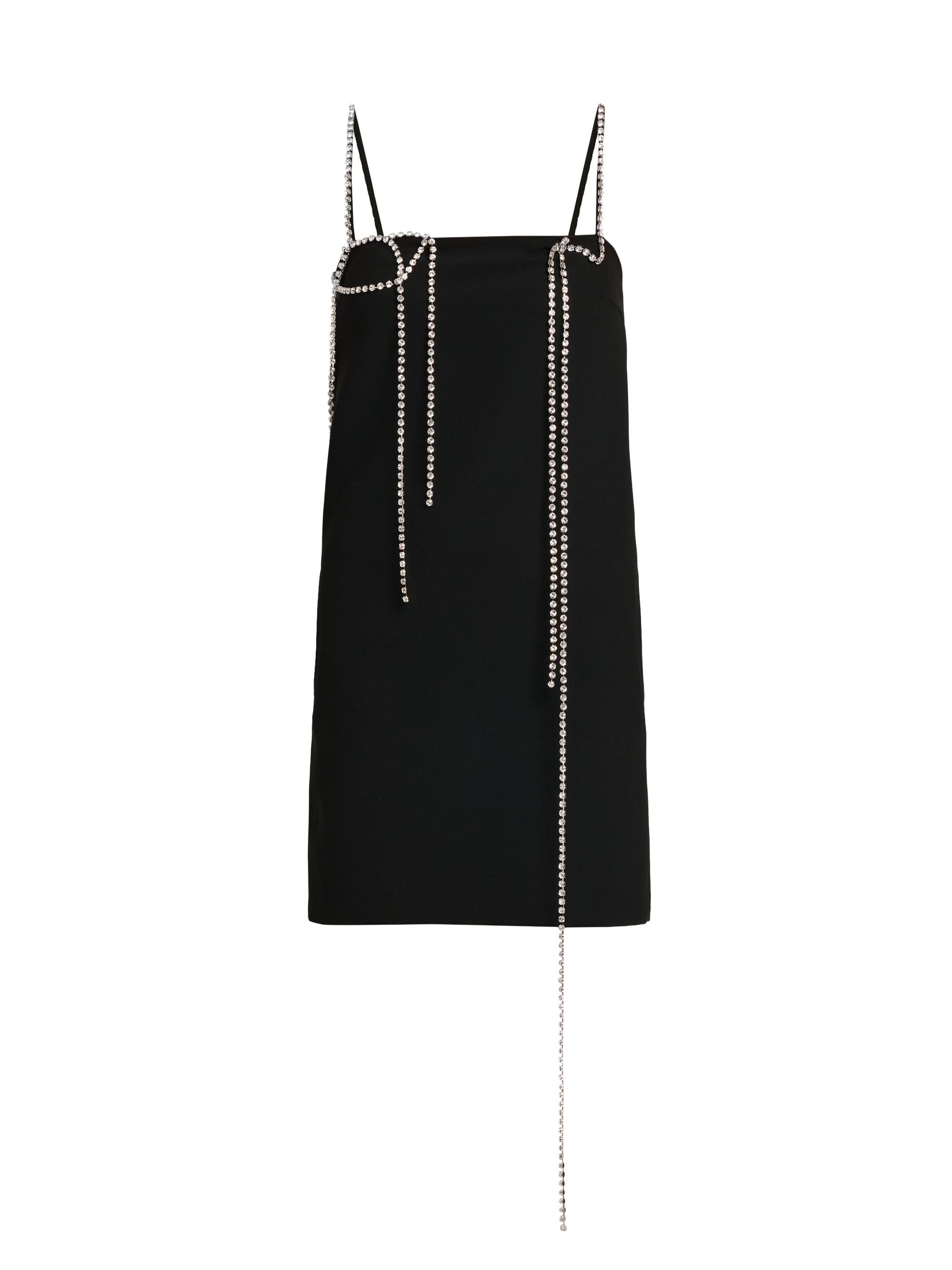 Moschino Women's Rhinestone Chain Minidress - Black