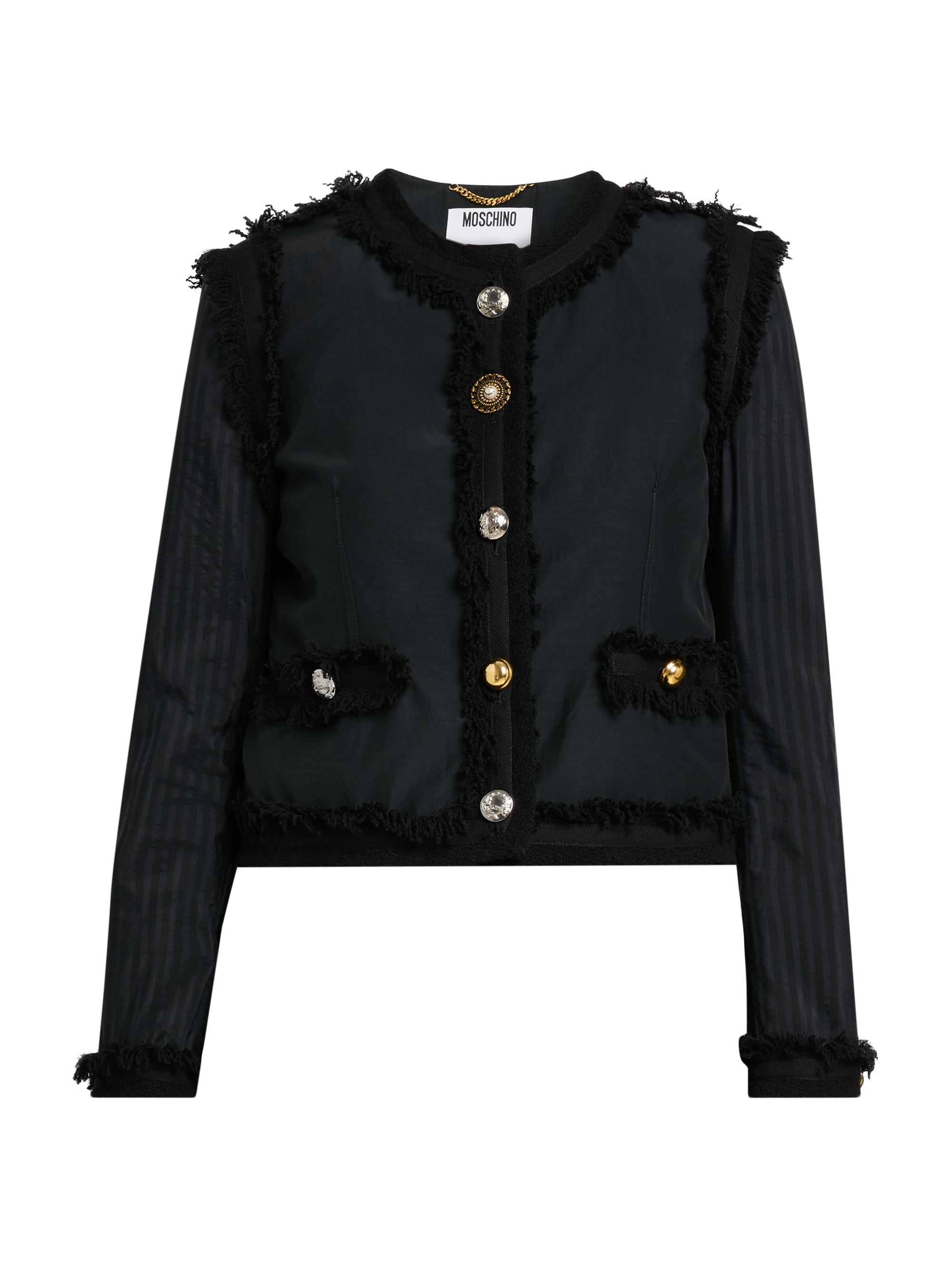 Moschino Women's Stretch Boucle Lady Jacket - Multi Black