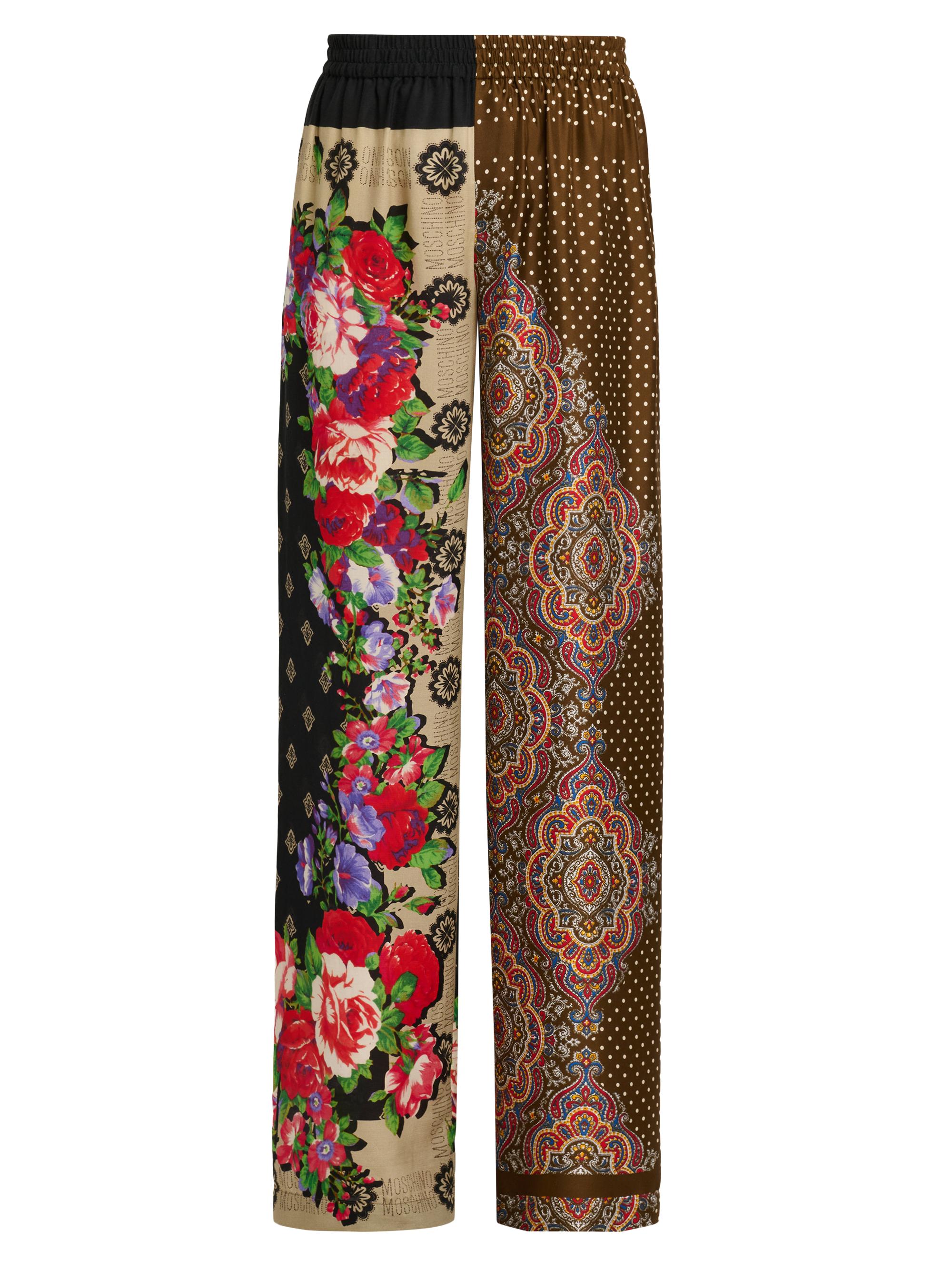 【MOSCHINO COUTURE！】 マルチカラー レトロ プリント スカート Moschino Painting Silk Twill Wrap Midi-Skirt | Saks Fifth Avenue