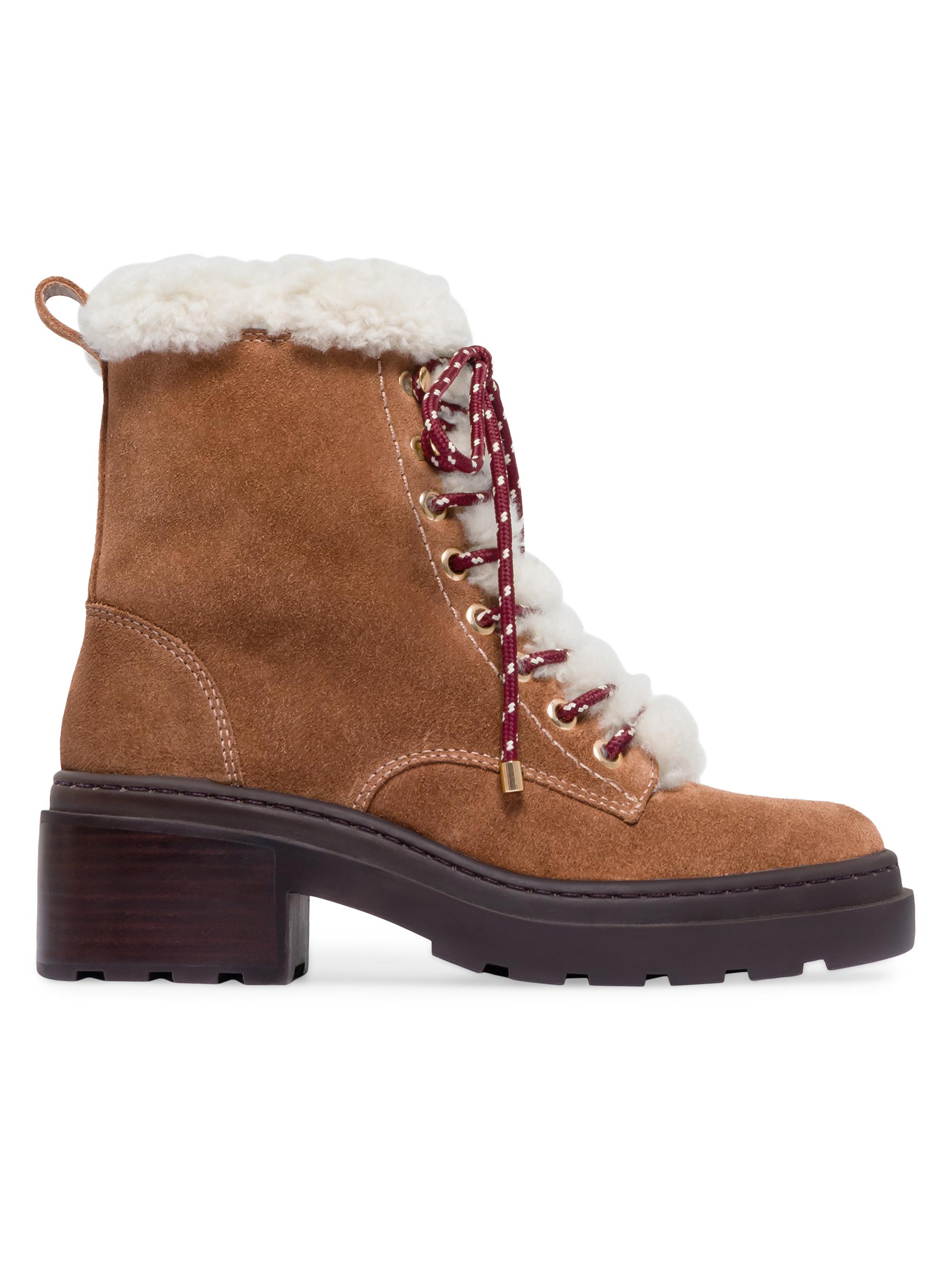 Bernardo Women's North Shearling Hiker Boots - Almond