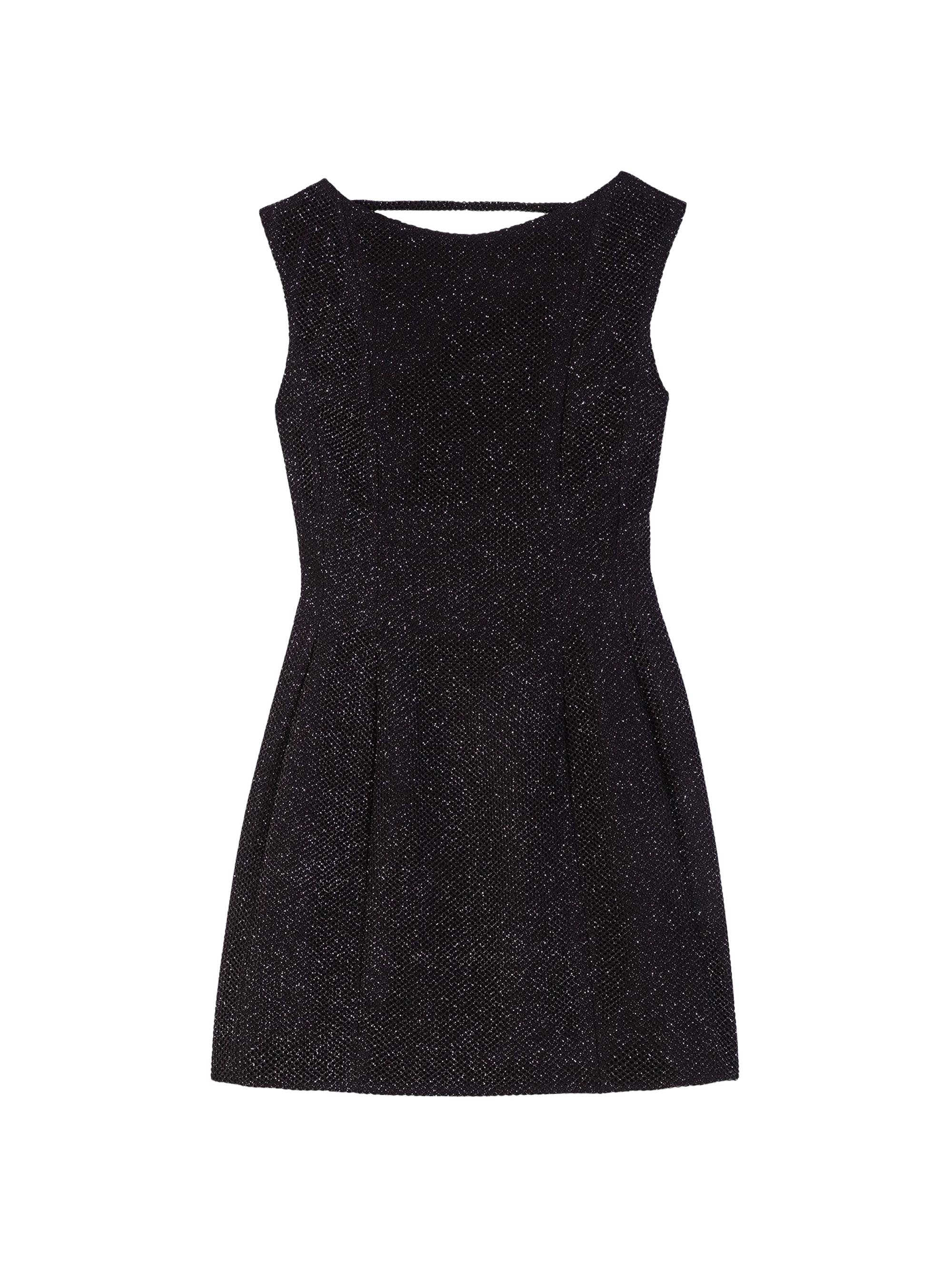 Maje Women's Rhinestone Flared Short Dress - Black