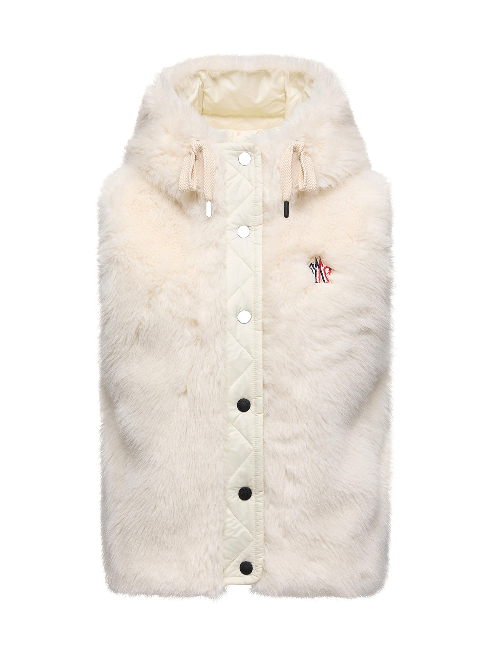 Moncler Grenoble Women's Arve Puffer Vest in Teddy - White