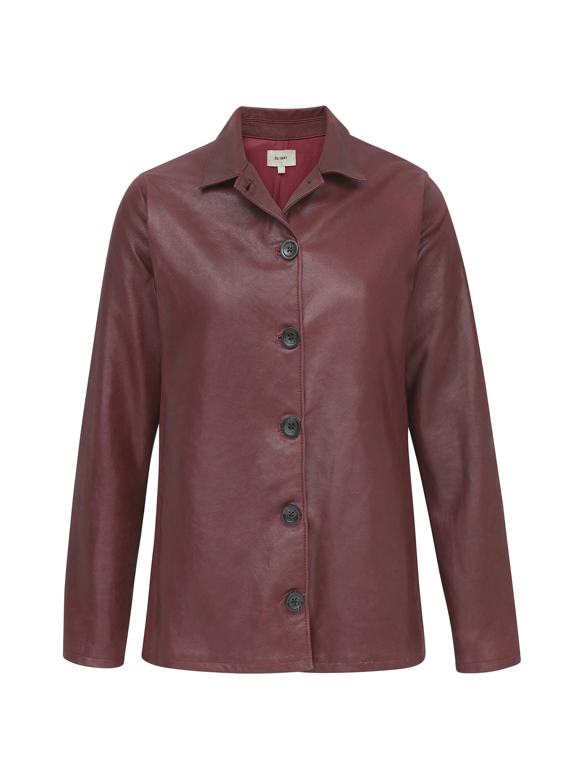 DL1961 Women's Harloe Leather Jacket - Saffron Leather