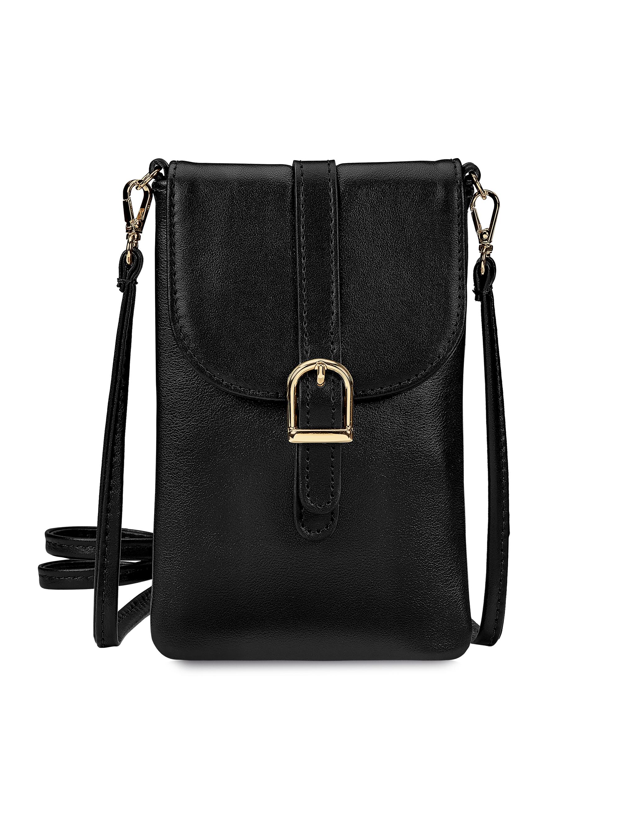 GiGi New York Women's Emmie Leather Phone Crossbody Bag - Bordeaux