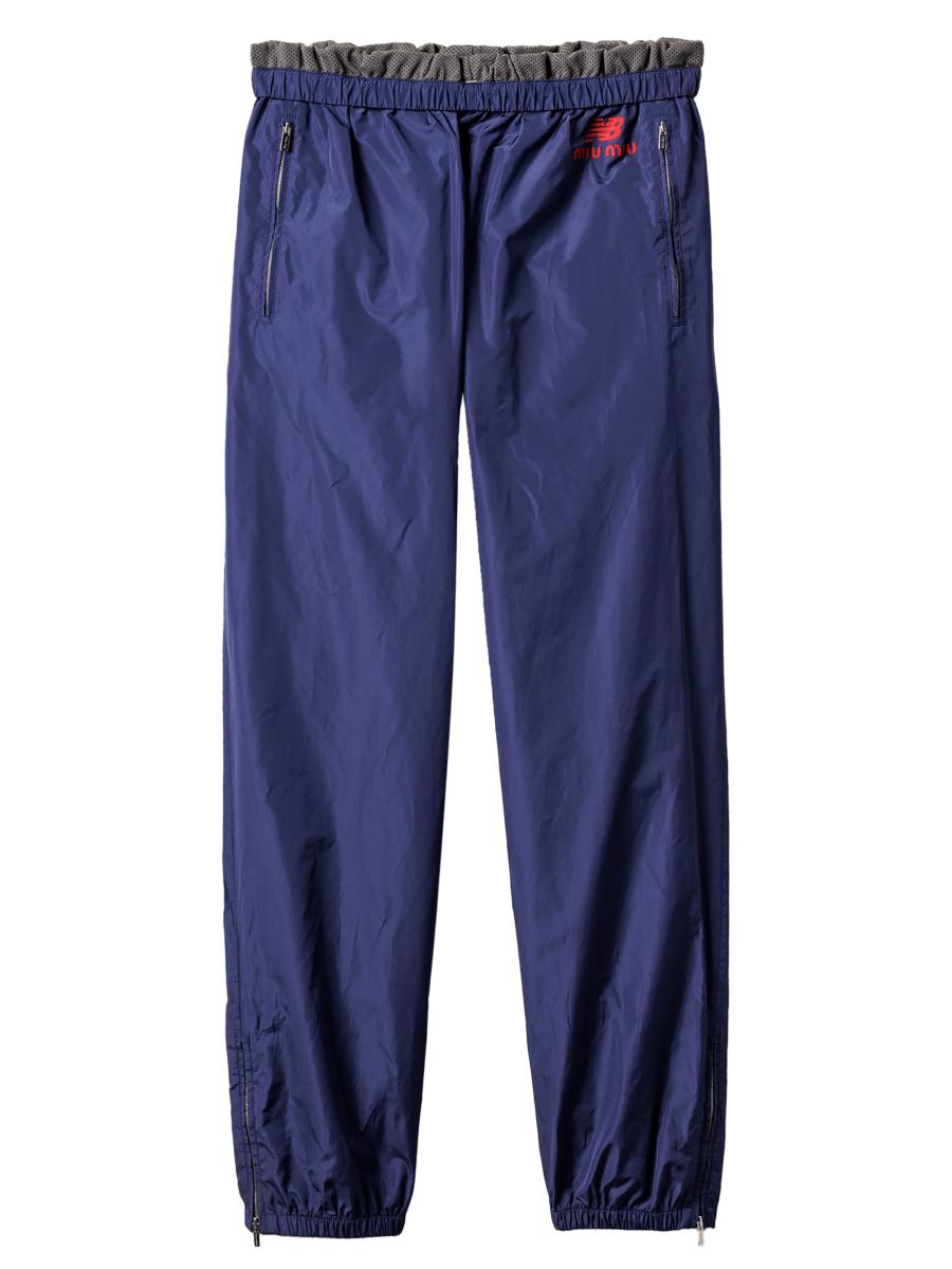 Miu Miu Women's New Balance X  With Coco Gauff Technical Poplin Joggers In Blue