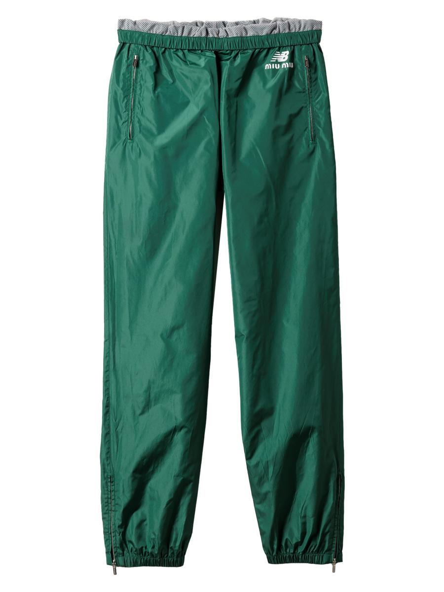 Miu Miu Women's New Balance X  With Coco Gauff Technical Poplin Joggers In Green