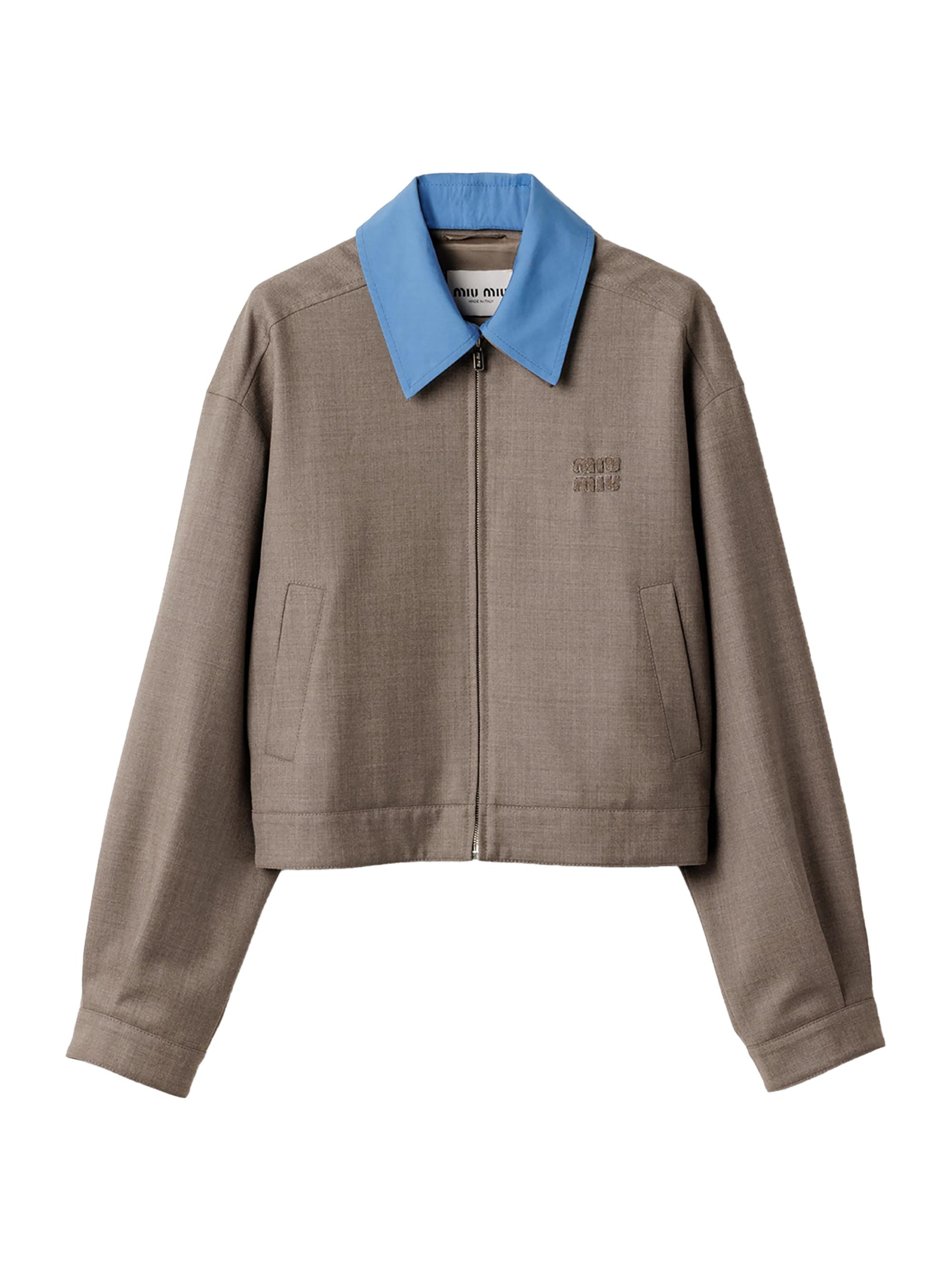 Miu Miu Gabardine Blouson Jacket | Saks Fifth Avenue