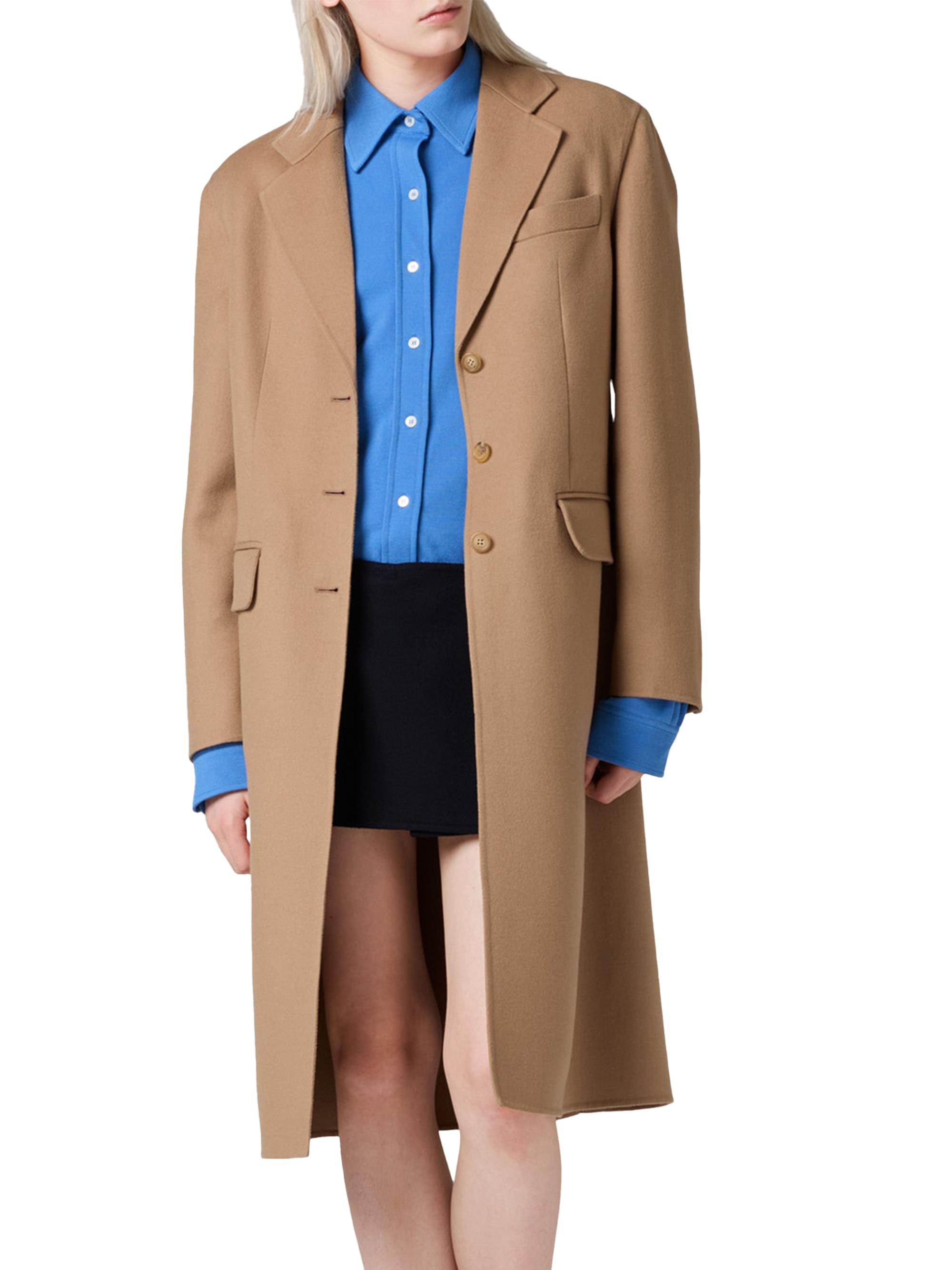 Miu Miu Single-Breasted Double Cashmere Coat | Saks Fifth Avenue