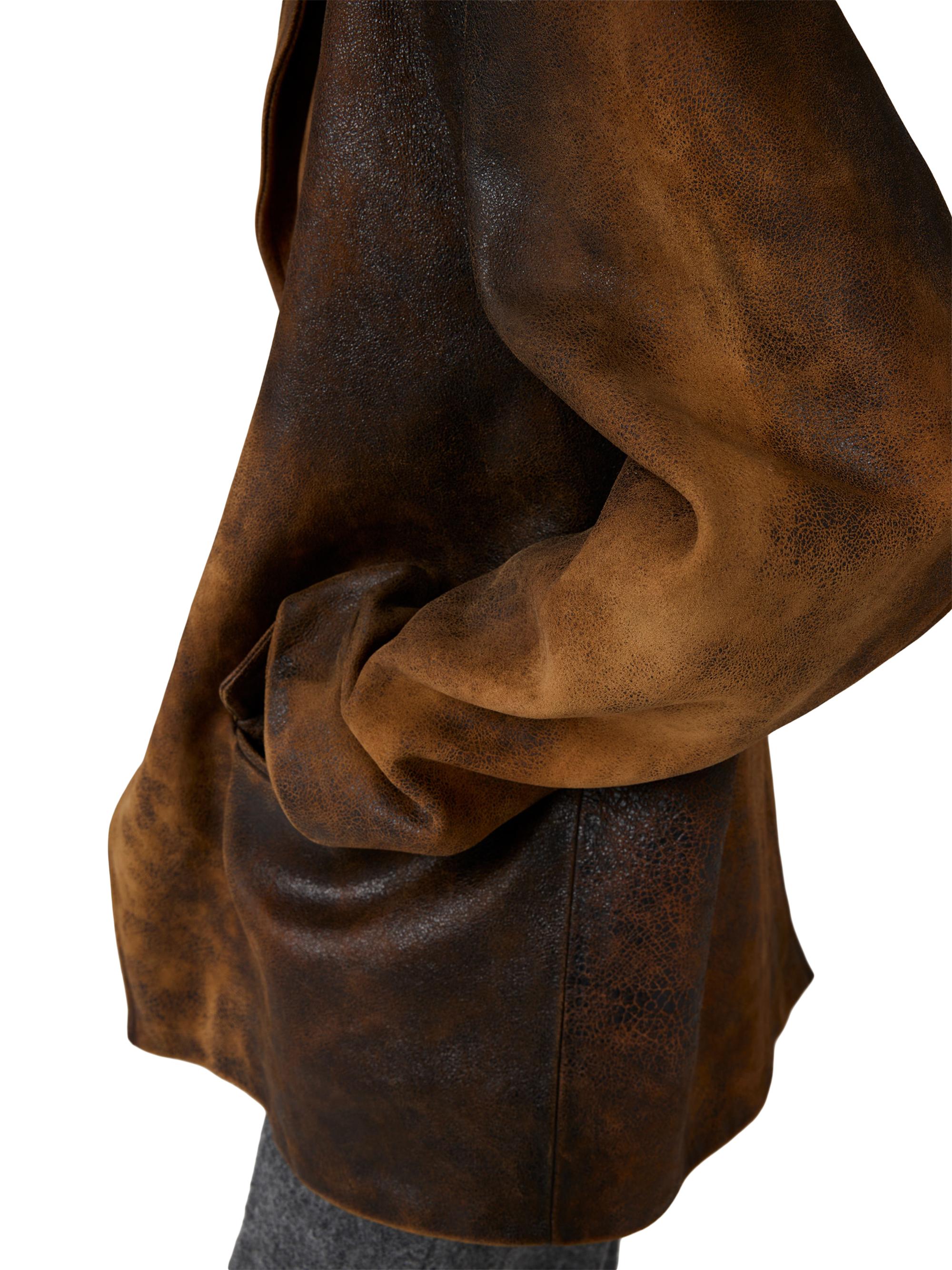 Miu Miu Waxed Suede Leather Jacket | Saks Fifth Avenue