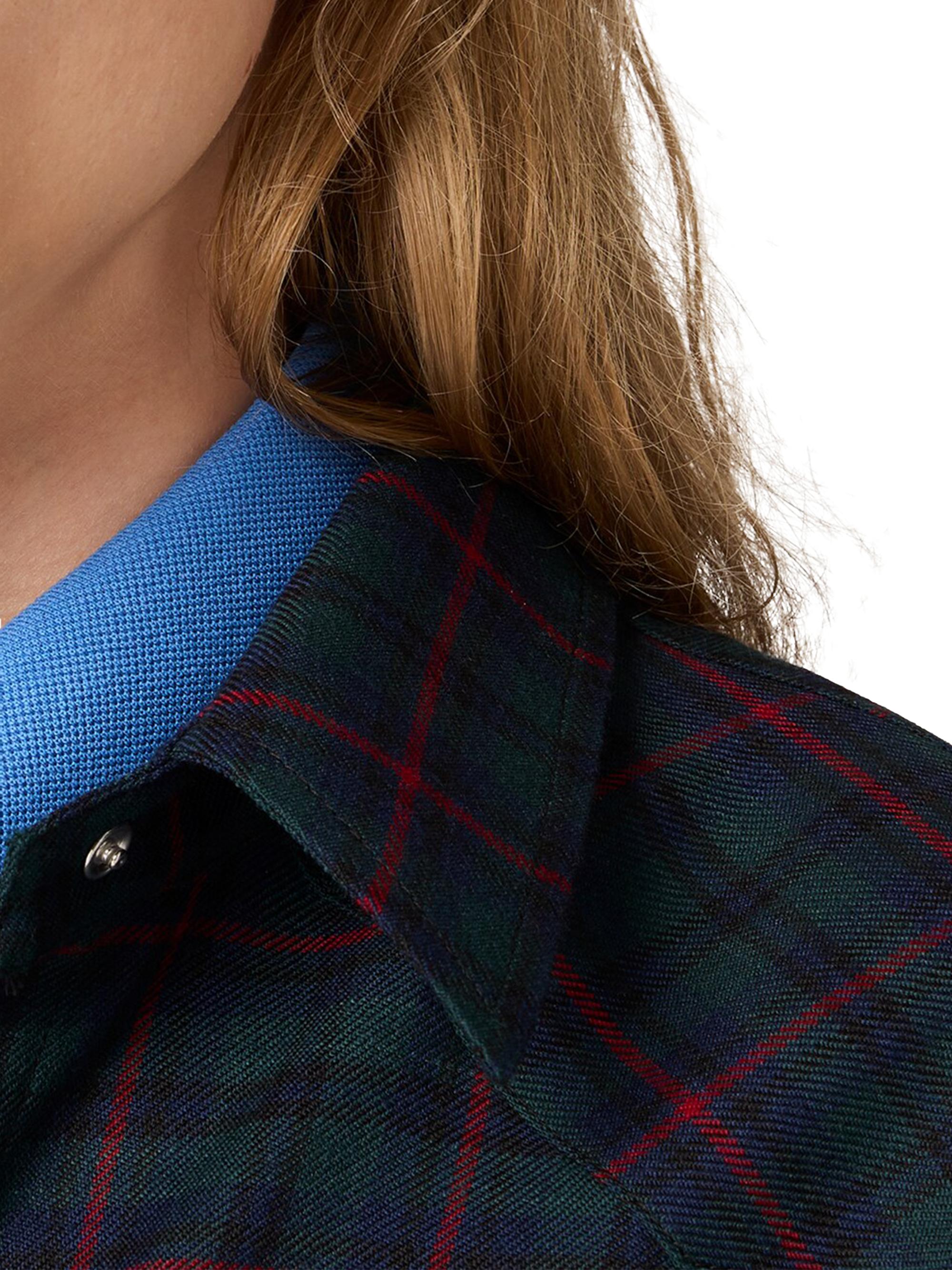 Miu Miu Pleated Plaid Mini-Dress | Saks Fifth Avenue