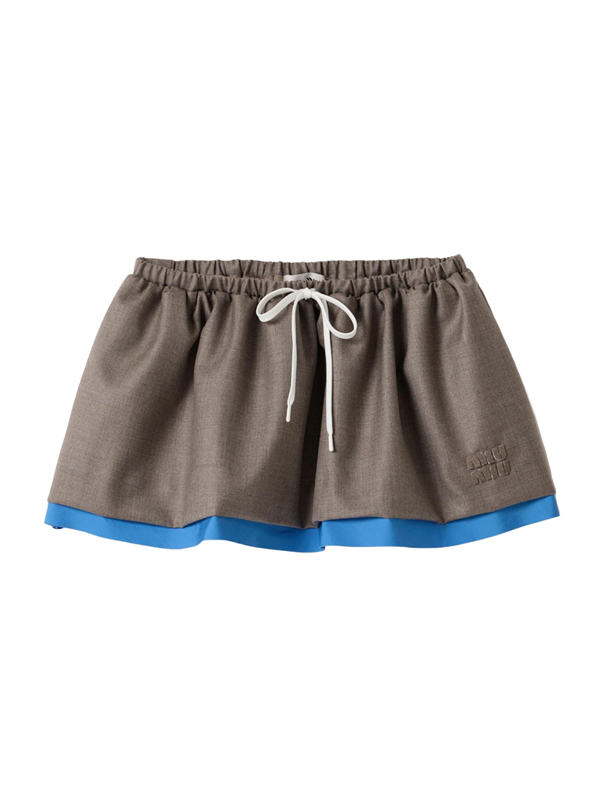 Miu Miu Gabardine Mini-Skirt | Saks Fifth Avenue