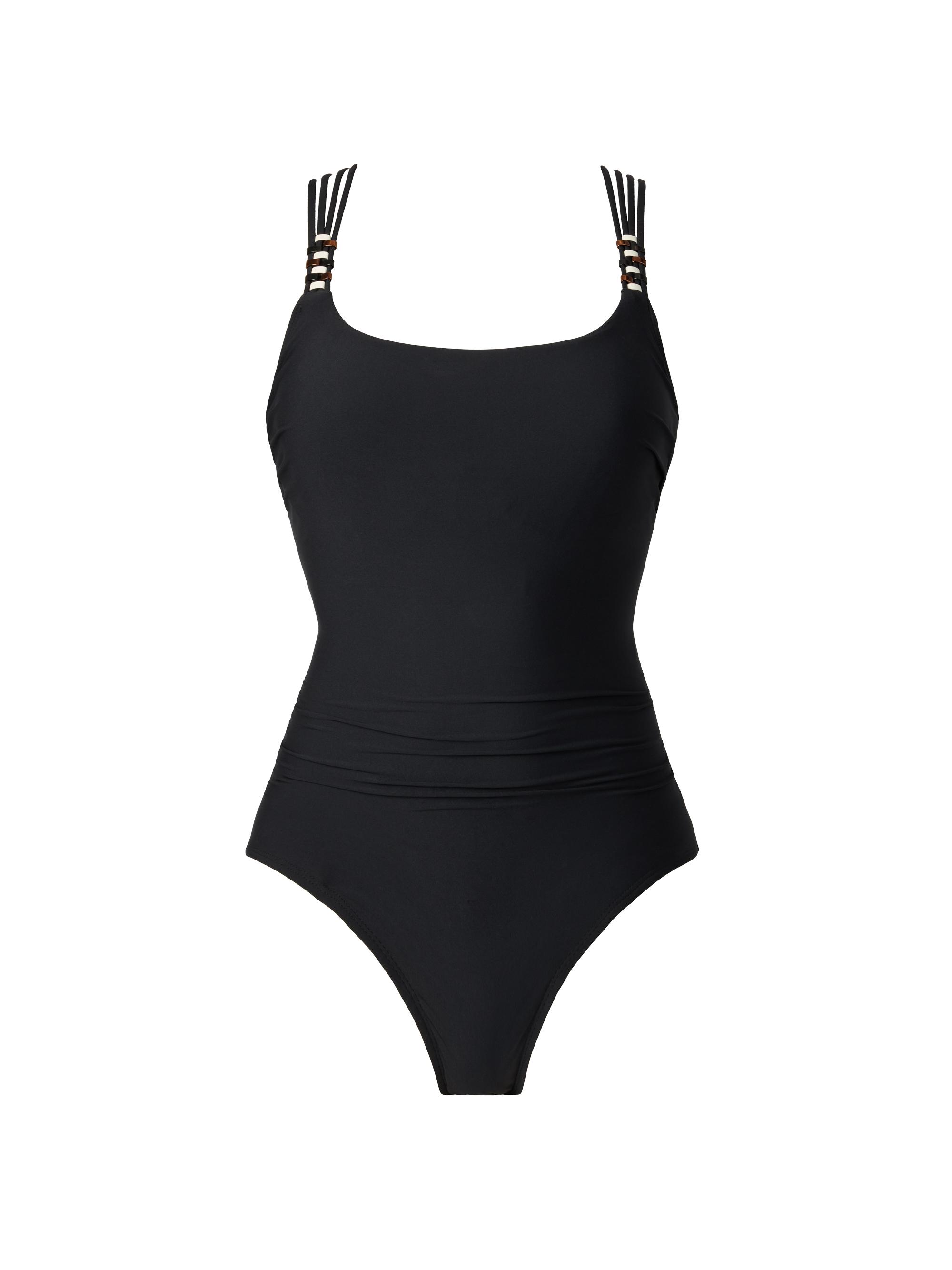 Burberry Sylvia Check-Trimmed One-Piece Swimsuit | Saks Fifth Avenue