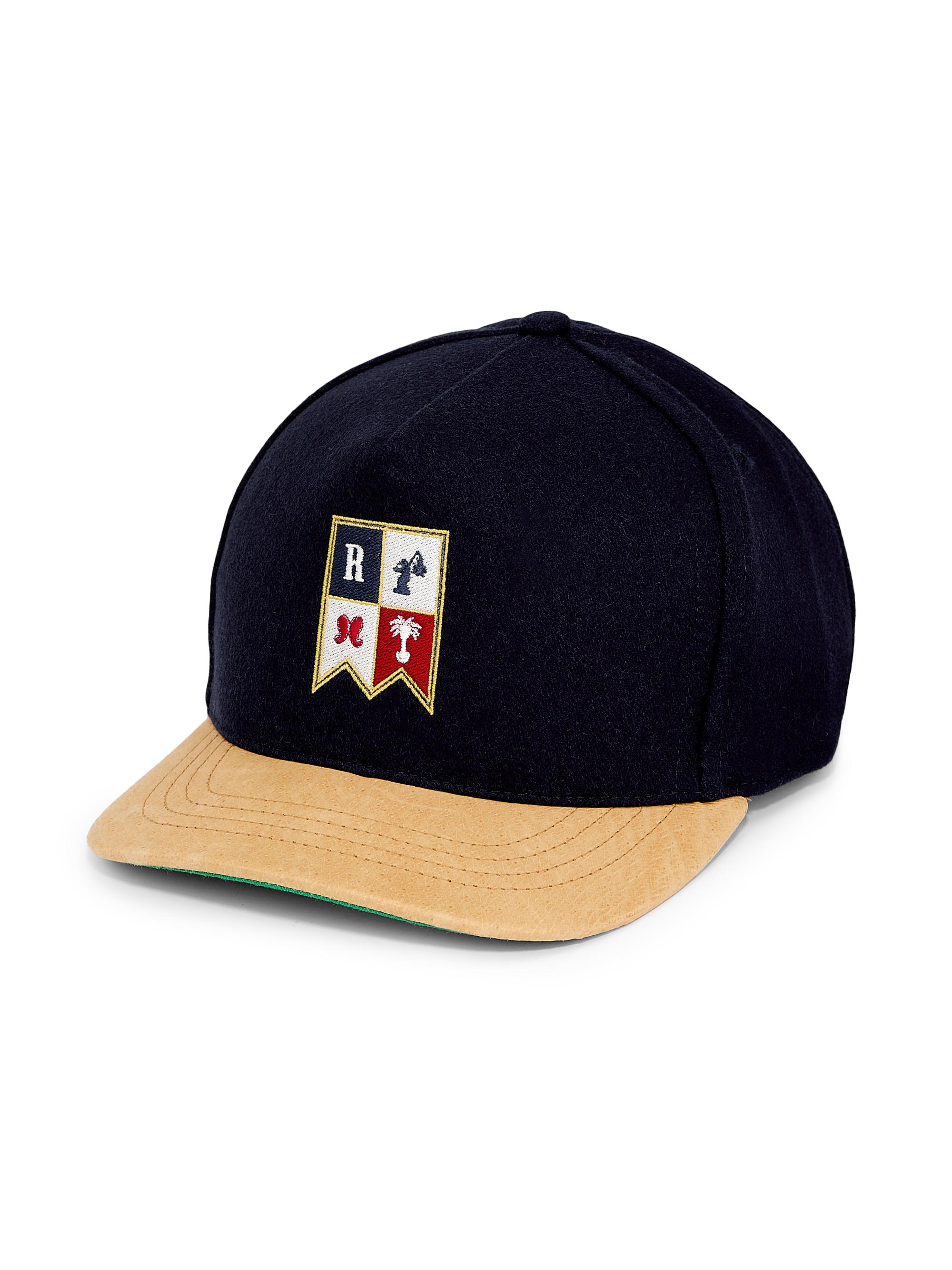 Rhude Men's Harbor Crest Hat - Navy Brown