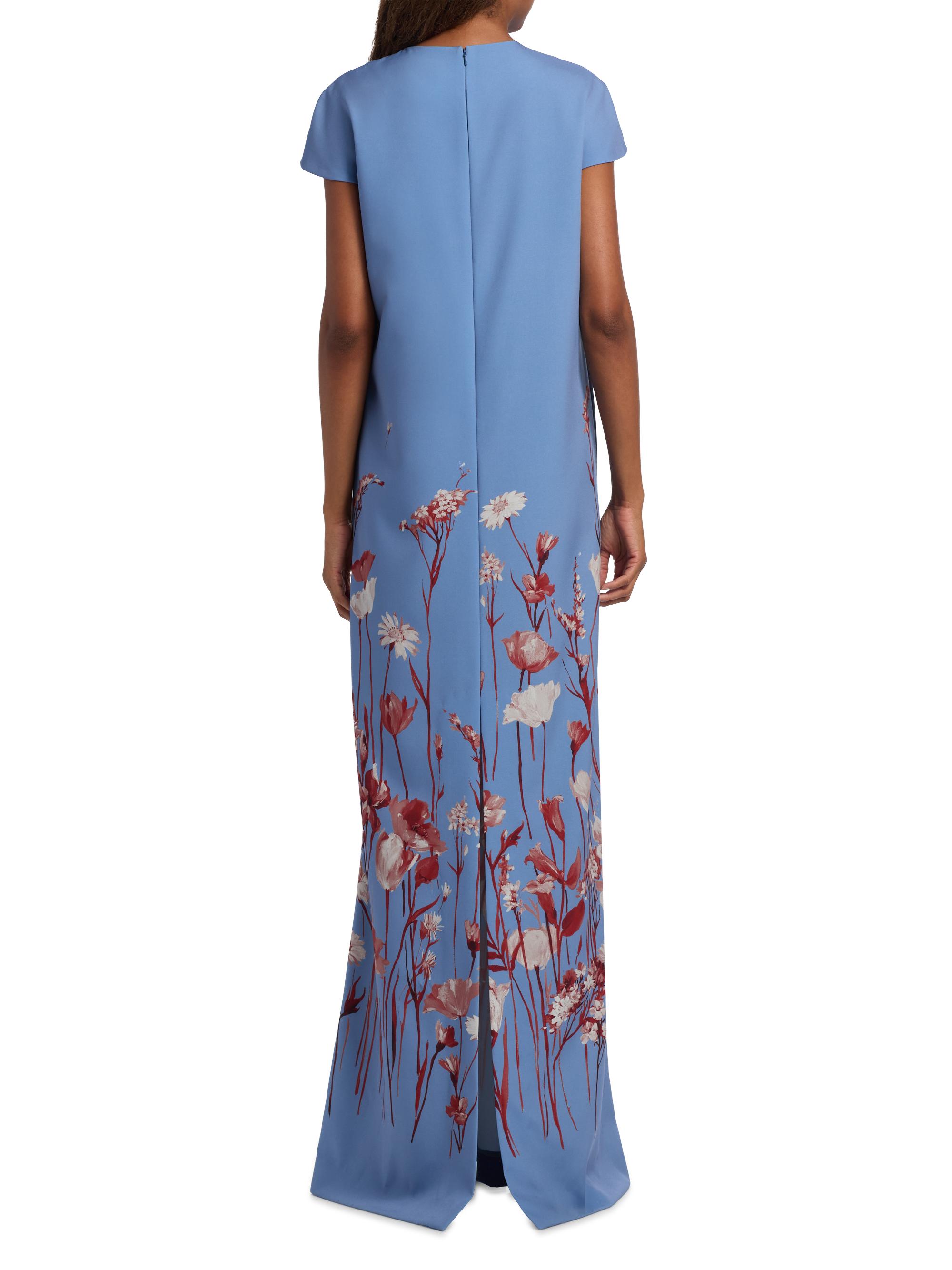 Lela Rose Augusta Floral Crêpe A-Line Gown | Saks Fifth Avenue