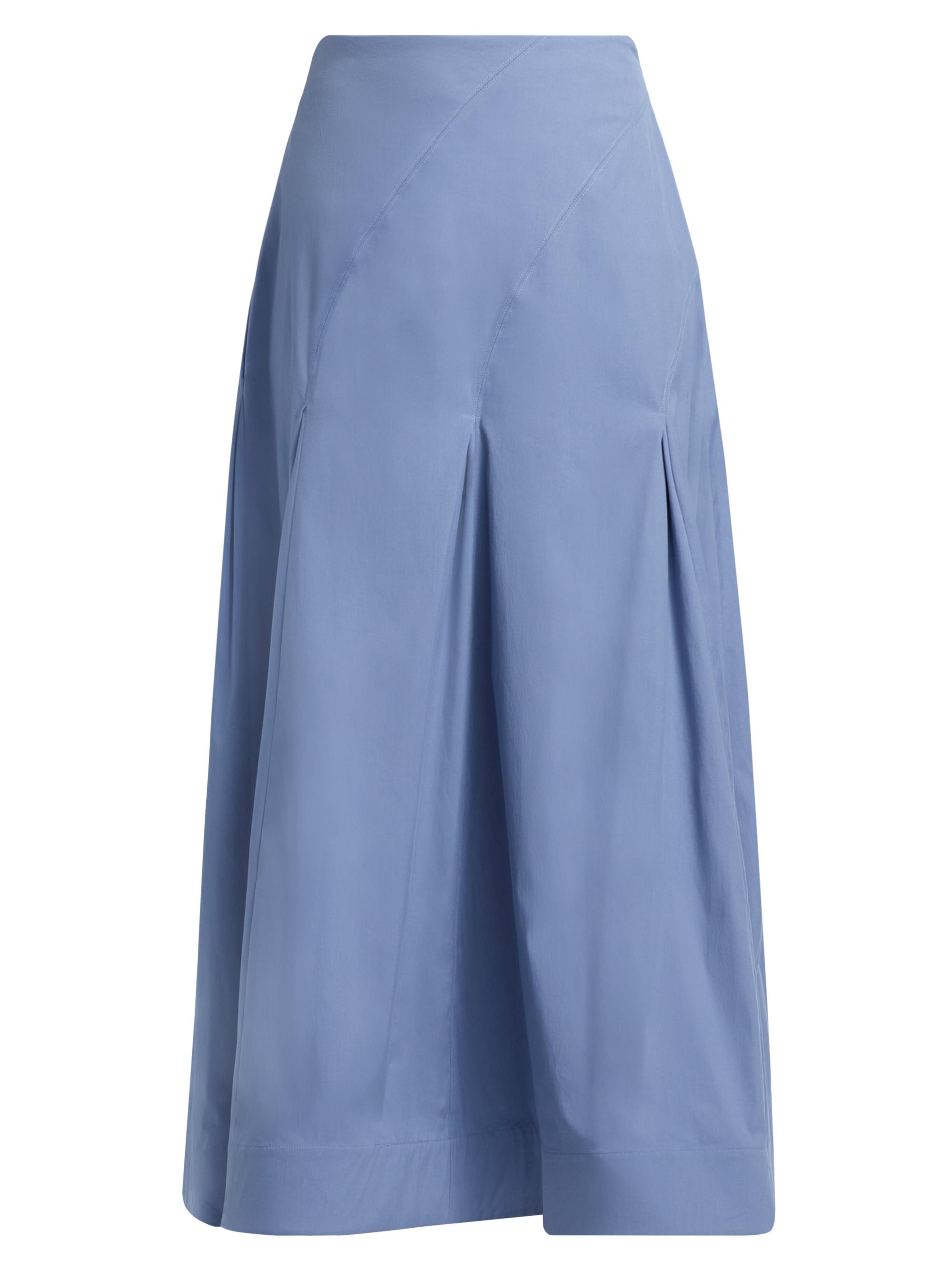 Lela Rose Women's Seamed Cotton Poplin Maxi Skirt - Cornflower