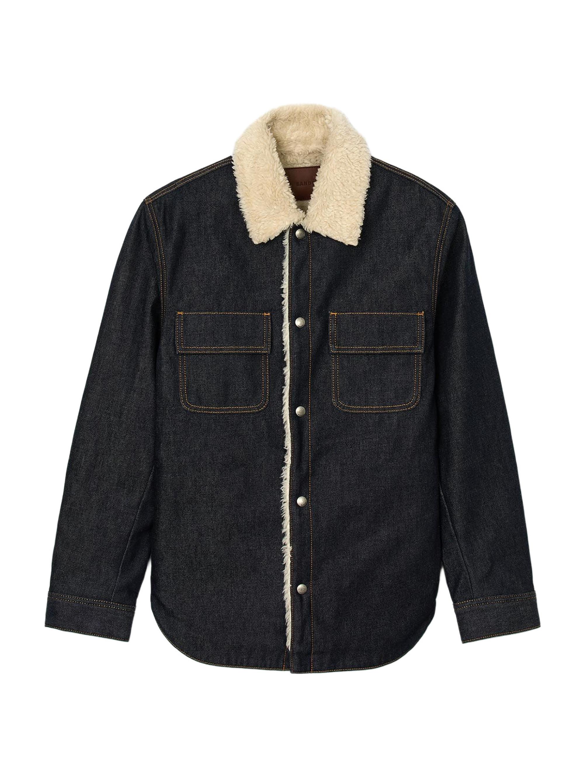 Sandro Men's Denim Overshirt - Raw Denim