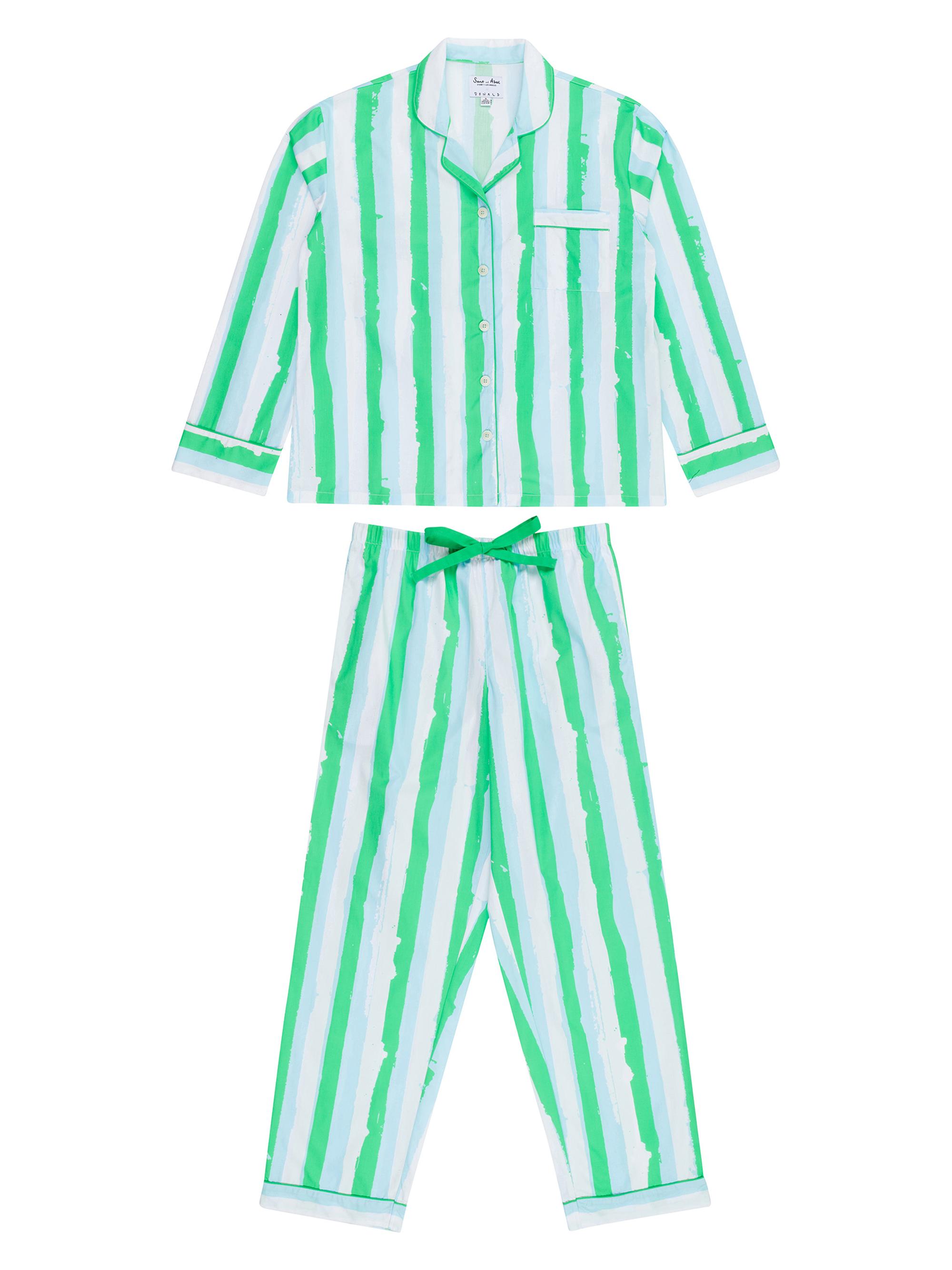 Sant and Abel Women's Drawbertson Wild Stripes Long Pajama Set - Wild Stripes