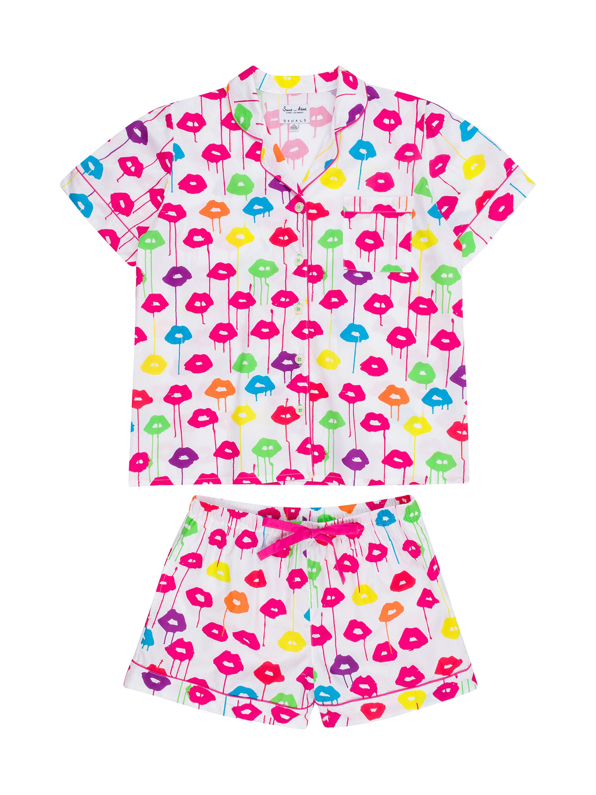 Sant and Abel Women's Drawbertson Drippy Lips Short Pajama Set - Drippy Lips