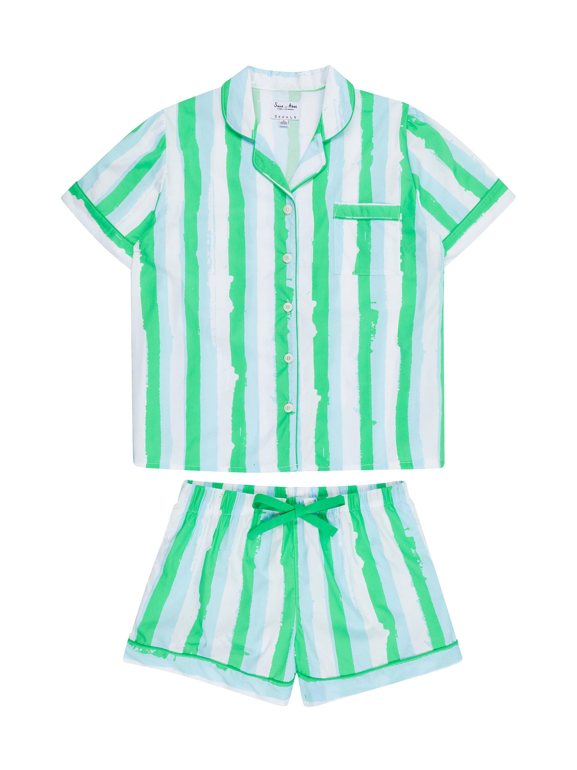 Sant and Abel Women's Drawbertson Wild Stripes Short Pajama Set - Wild Stripes
